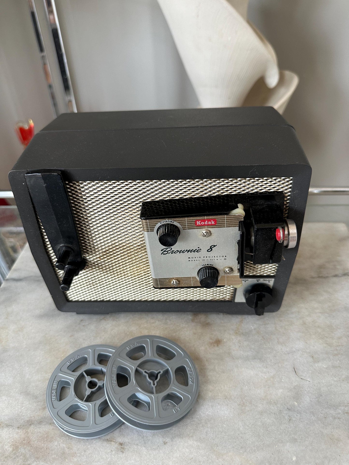 Vintage 1960s Kodak Brownie 8 Model 10 Movie Projector