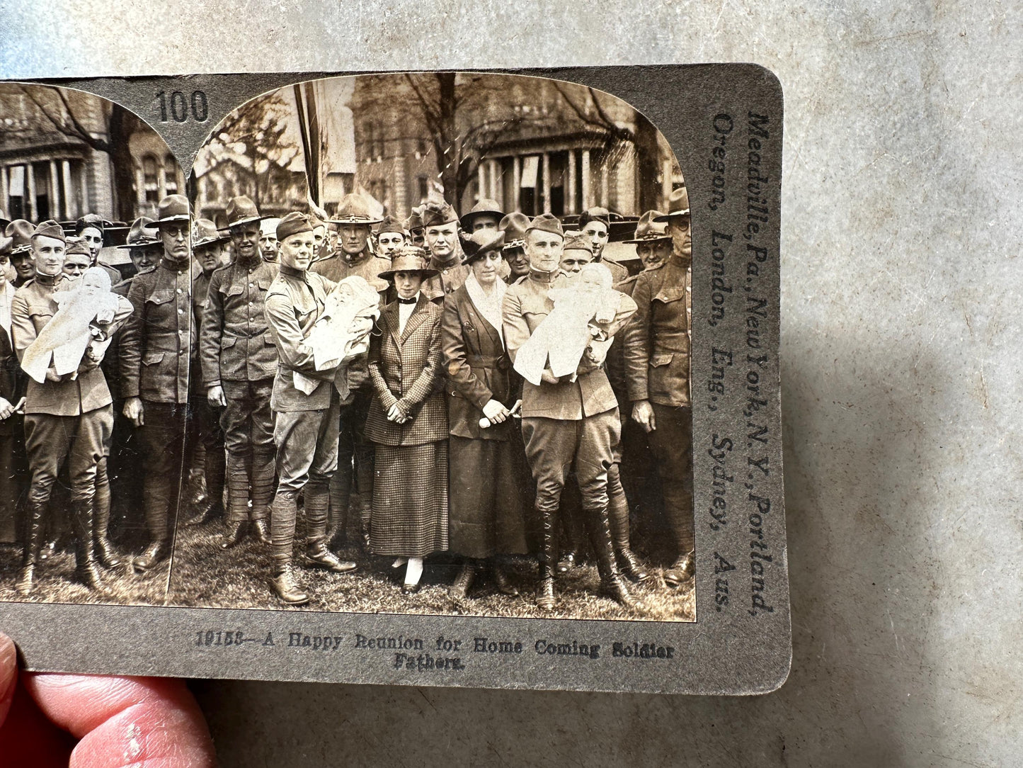 Antique Set of Ten (10) 1900s Keystone Stereoviews WWI War Images