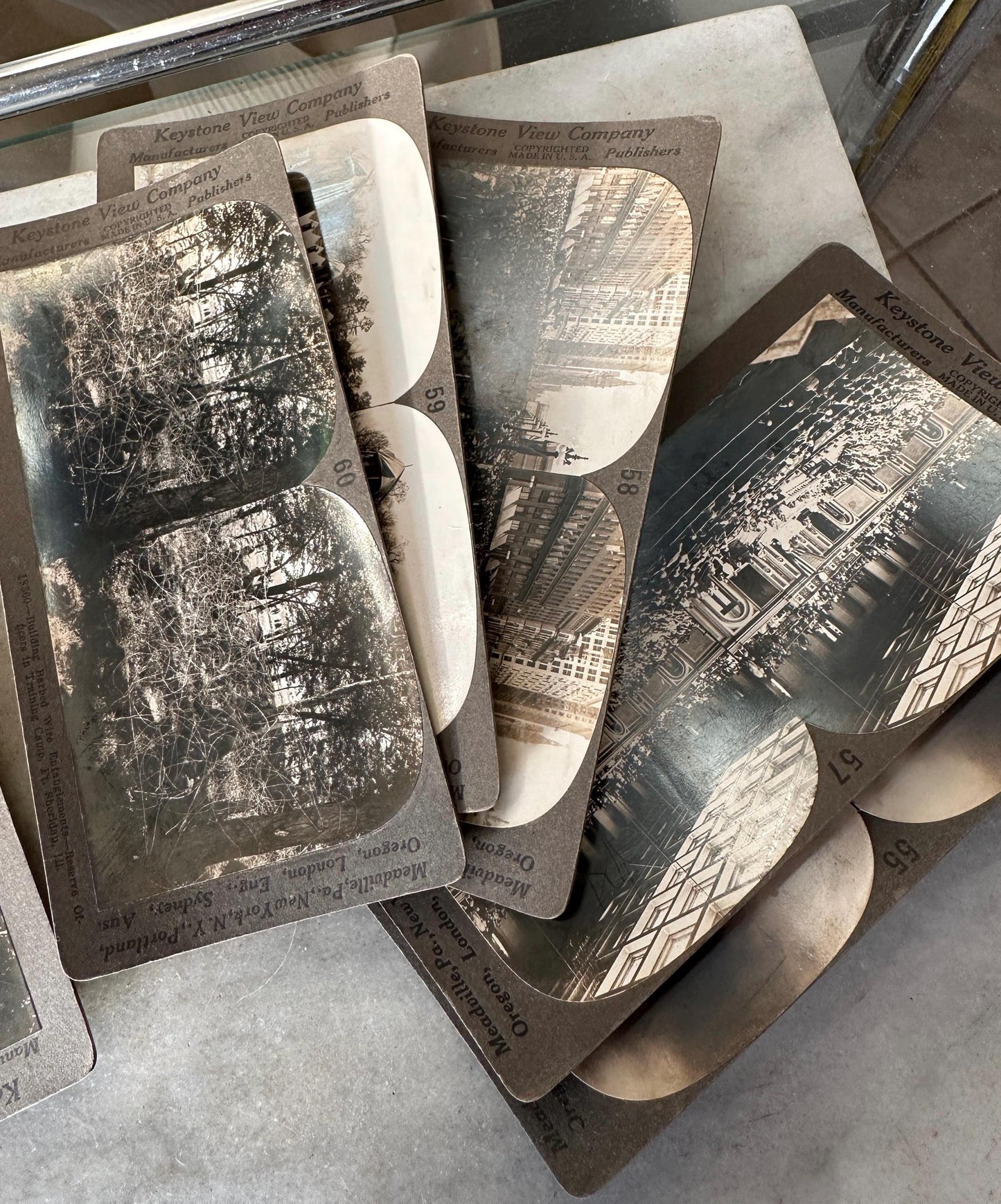 Antique Set of Ten (10) 1900s Keystone Stereoviews WWI War Images