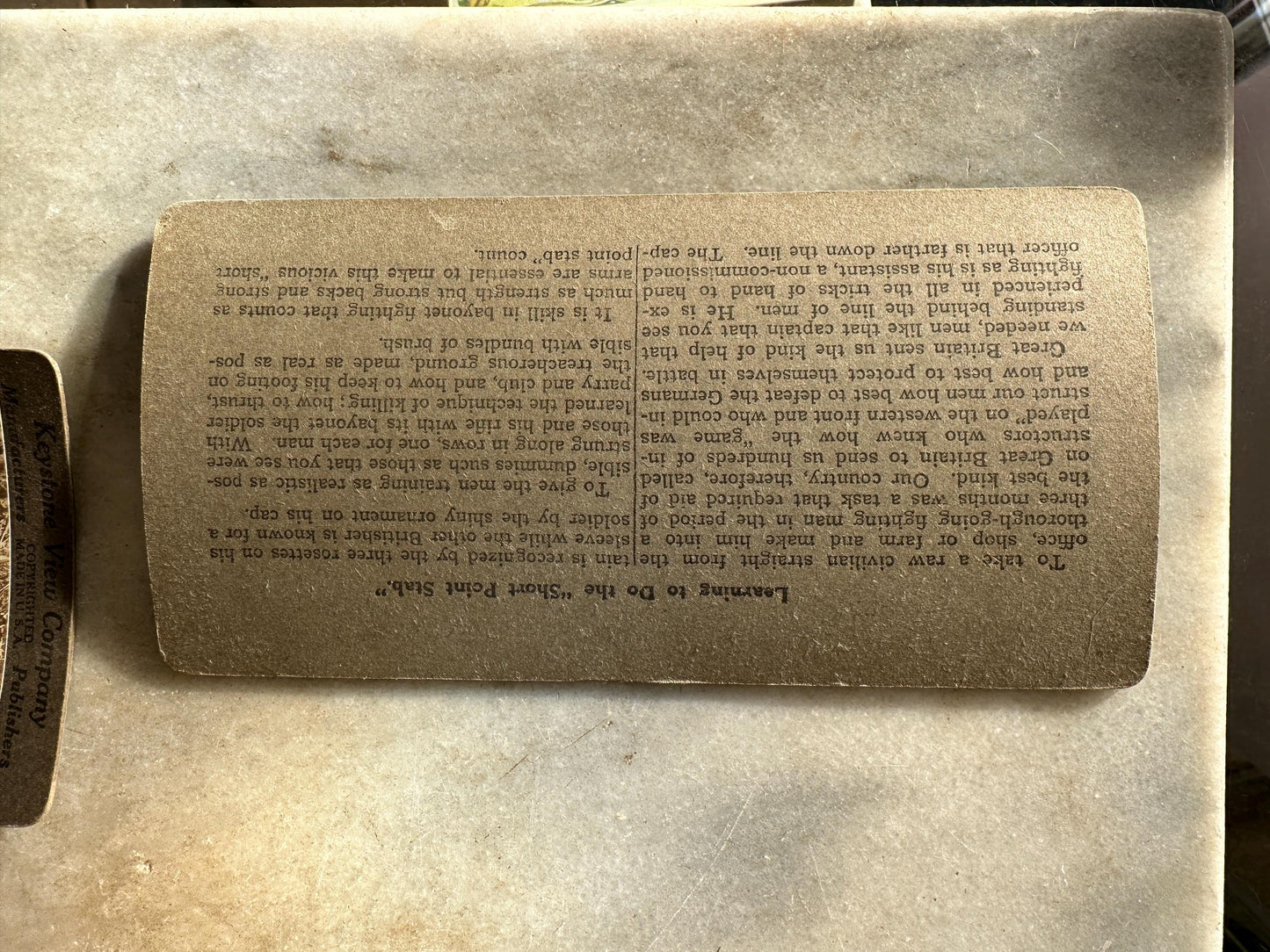 Antique Set of Ten (10) 1900s Keystone Stereoviews WWI War Images