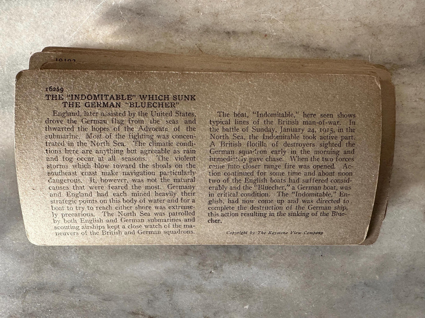 Antique Set of Ten (10) 1900s Keystone Stereoviews WWI War Images