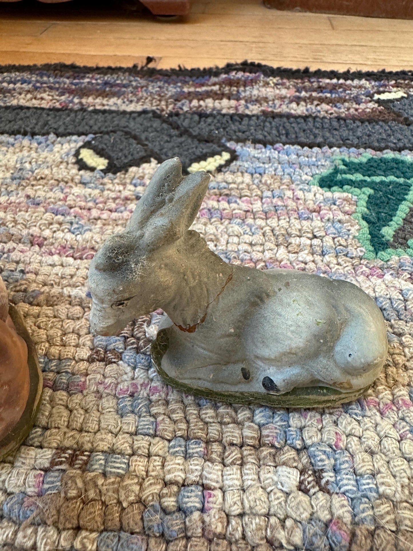 Vintage West Germany Wooden Nativity Set: Hand-Carved Creche & Figures