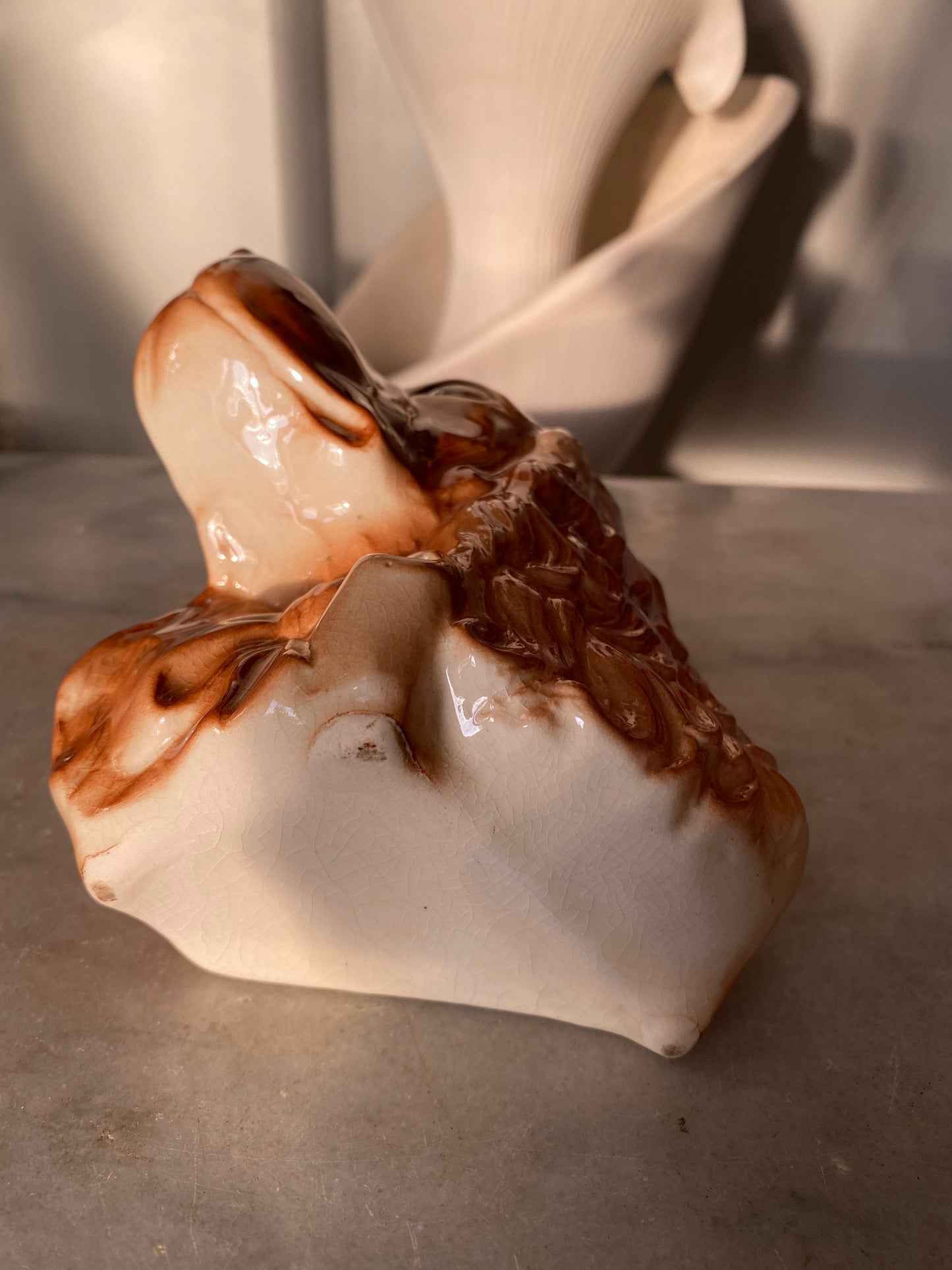 Royal Copley Cocker Spaniel Wall Pocket Vase Planter Ceramic Vintage Dog