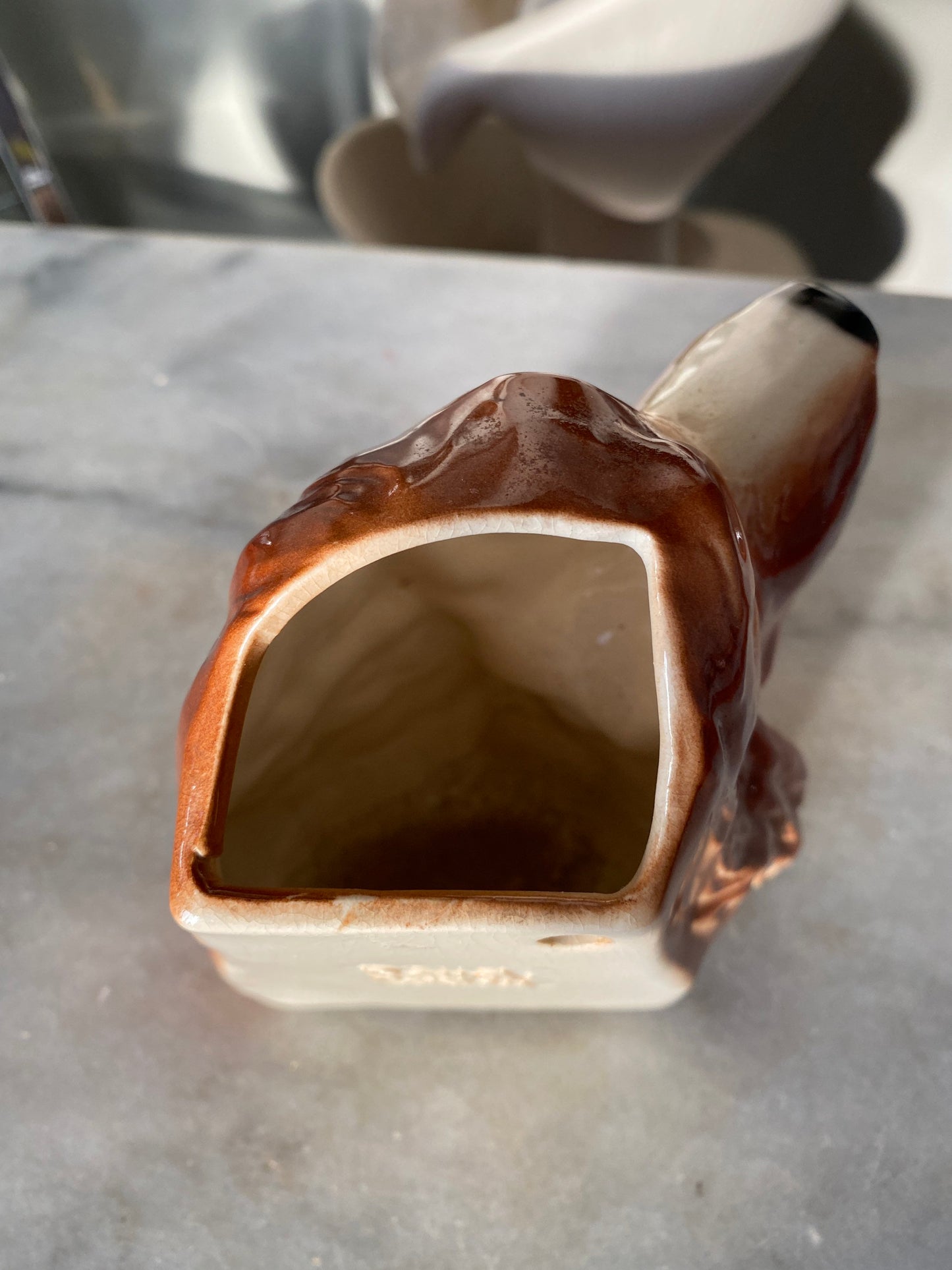 Royal Copley Cocker Spaniel Wall Pocket Vase Planter Ceramic Vintage Dog