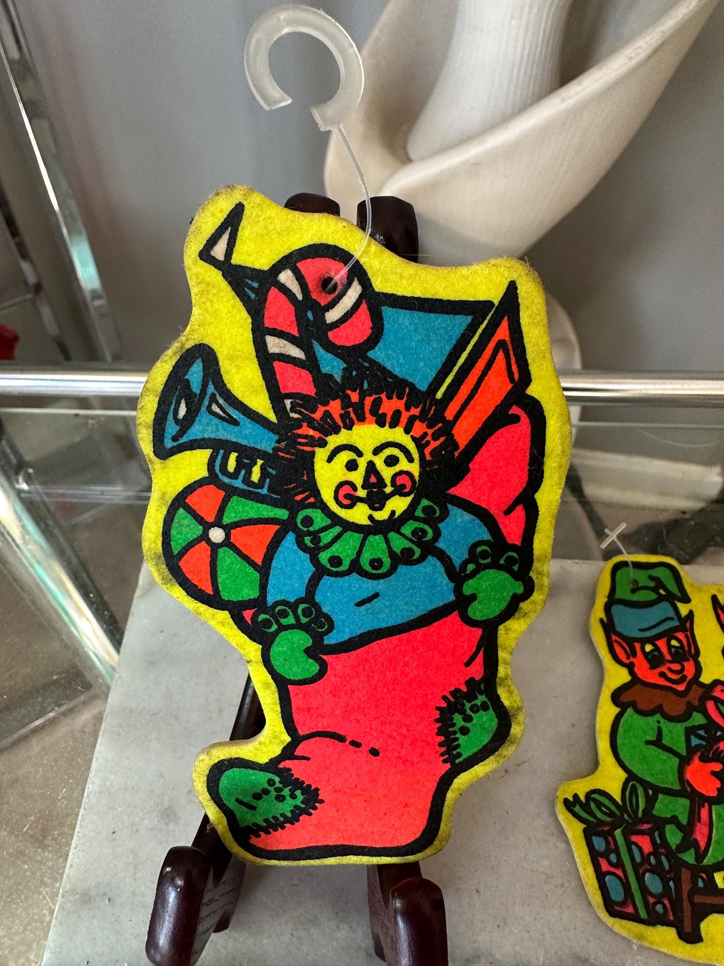 Lot of 12 Assorted Retro Merry Freshmas Christmas Tree Ornaments, Retro Christmas, Kitschy Christmas