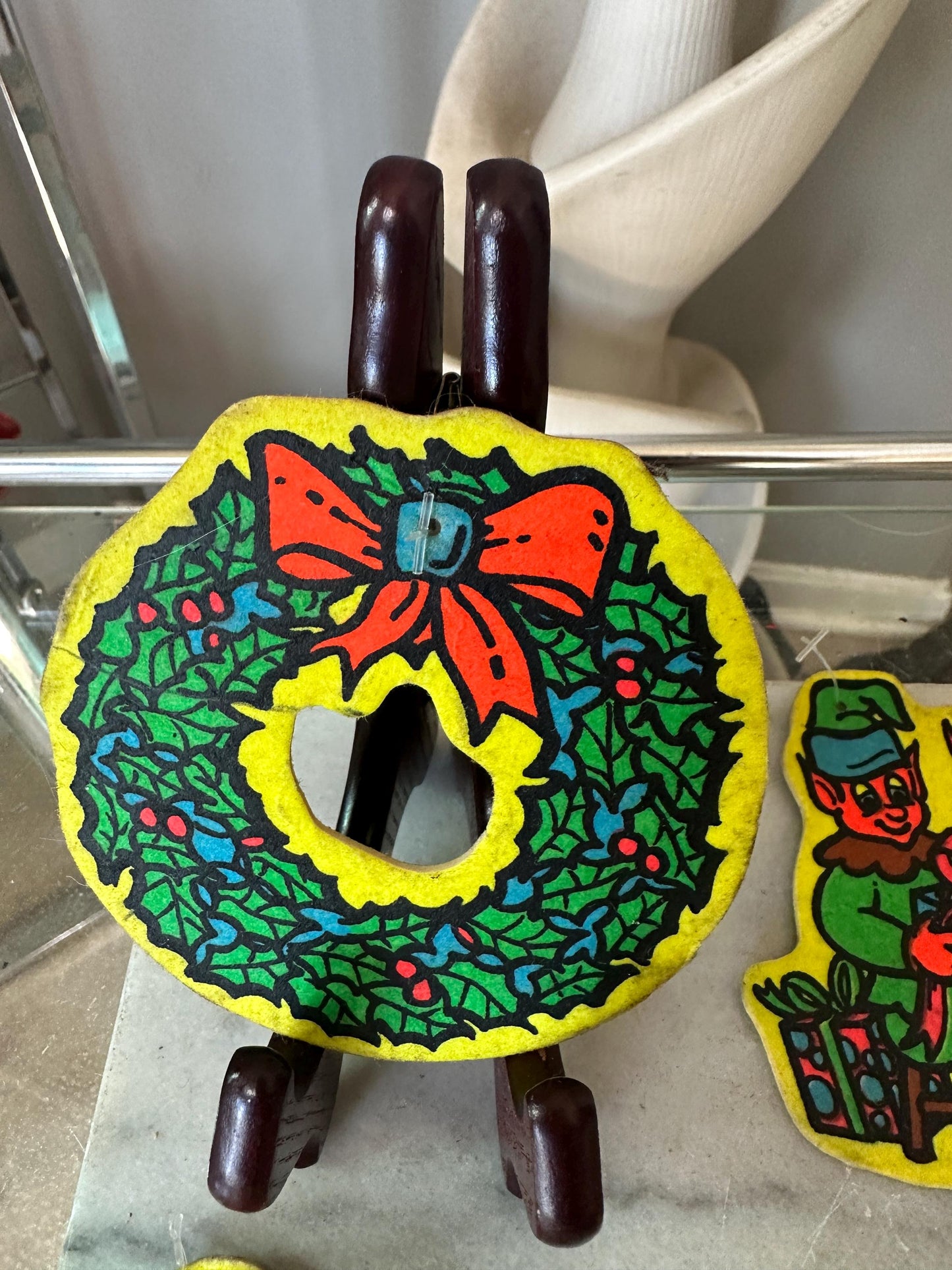 Lot of 12 Assorted Retro Merry Freshmas Christmas Tree Ornaments, Retro Christmas, Kitschy Christmas