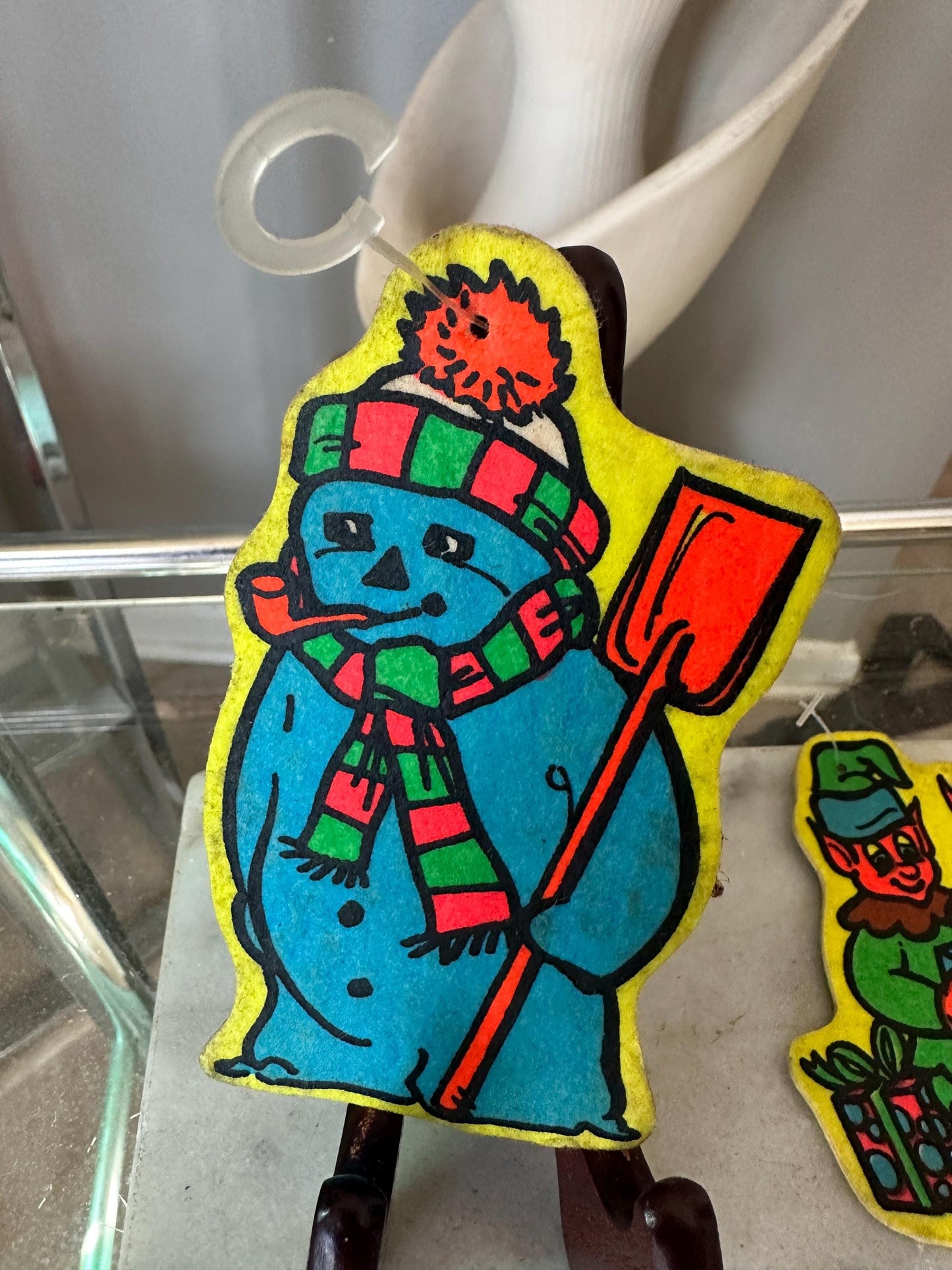 Lot of 12 Assorted Retro Merry Freshmas Christmas Tree Ornaments, Retro Christmas, Kitschy Christmas