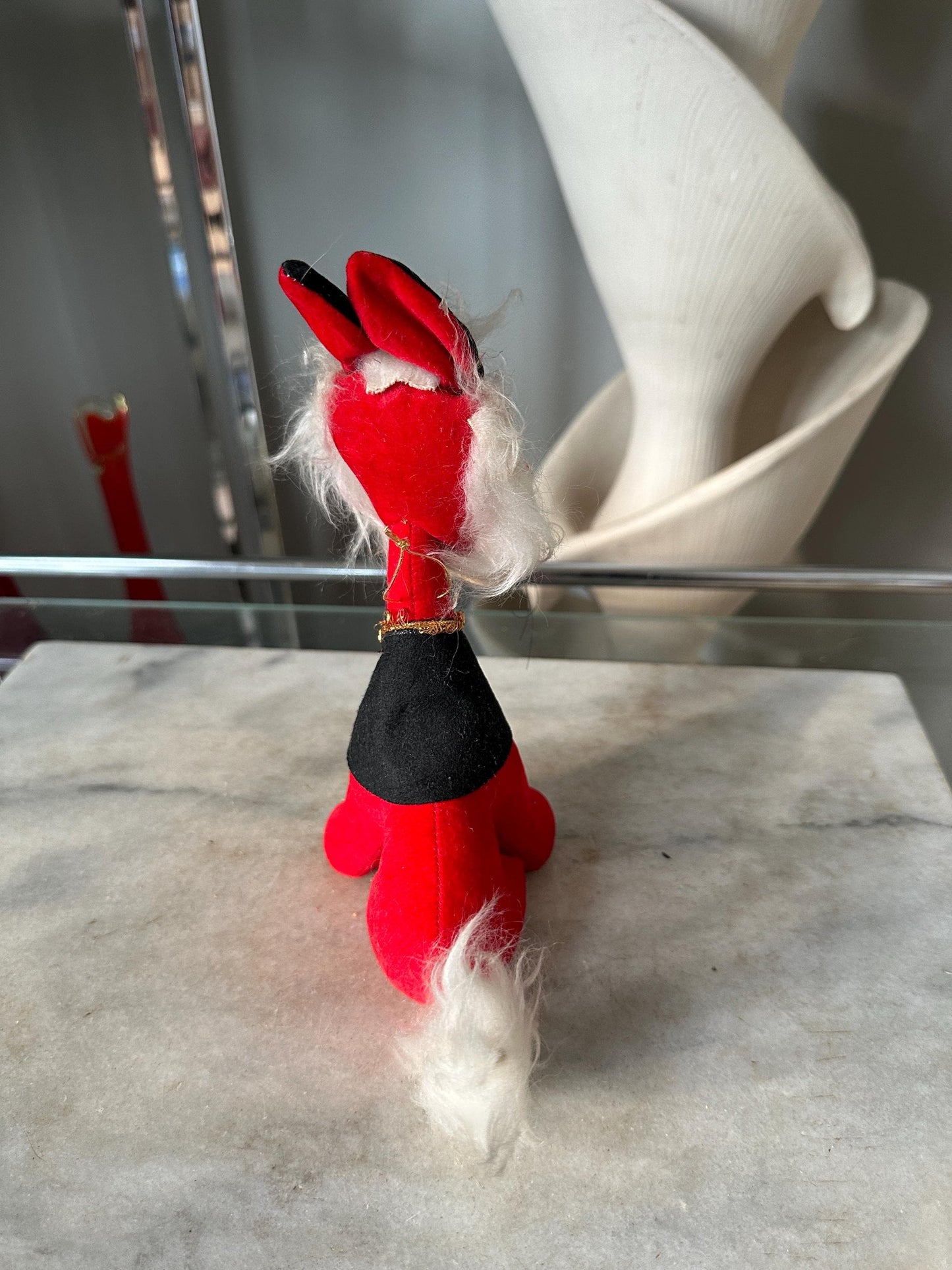 1960s Japanese Red Fox Plush - DREAM PET Style Retro Decor