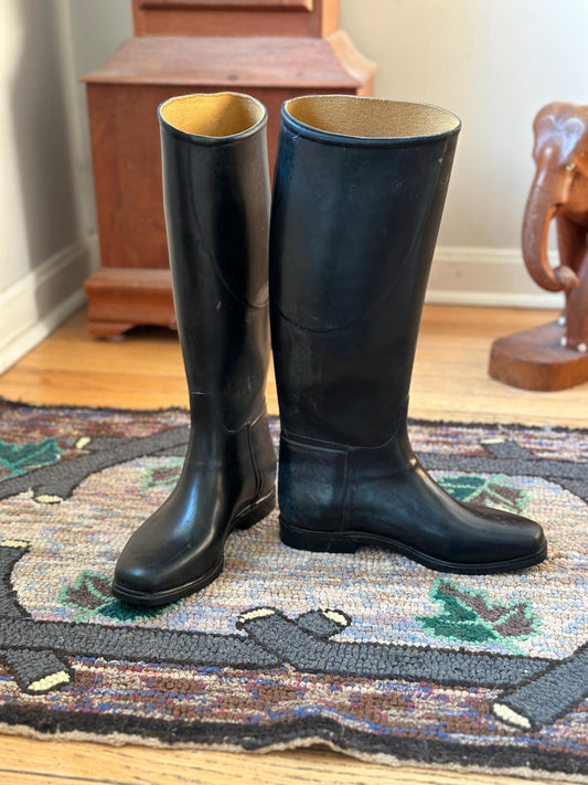 Vintage Romika Turf Rubber Equestrian Riding Boots, Size 35