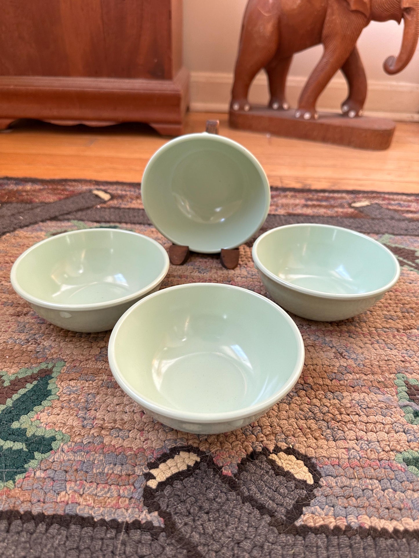 Vintage Mint Green Melmac Bowls: Prolon Florence Set of 4