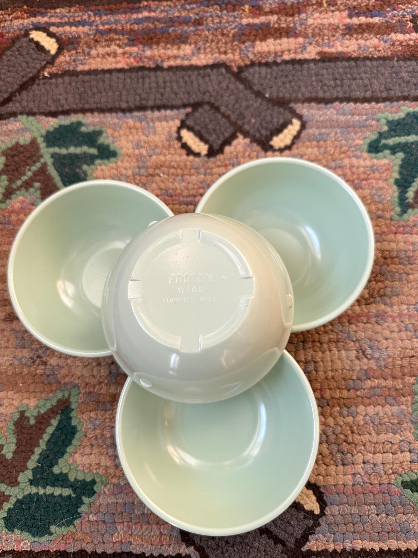 Vintage Mint Green Melmac Bowls: Prolon Florence Set of 4