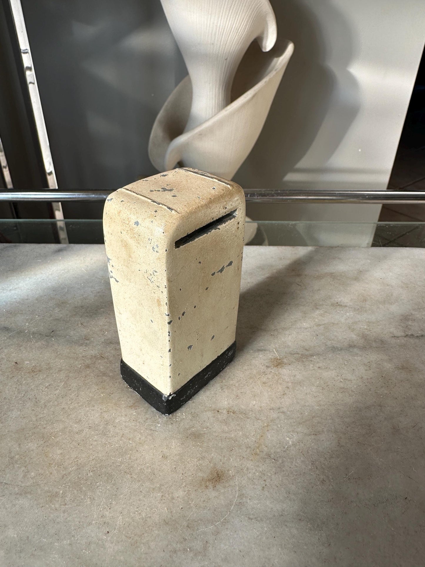 Vintage Norge Refrigerator Bank: Cast Metal Advertising Collectible