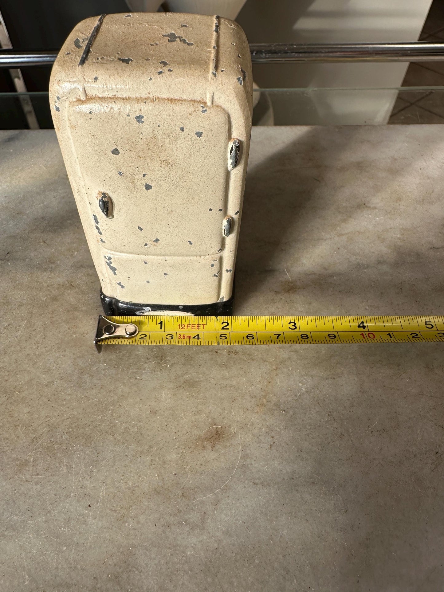Vintage Norge Refrigerator Bank: Cast Metal Advertising Collectible