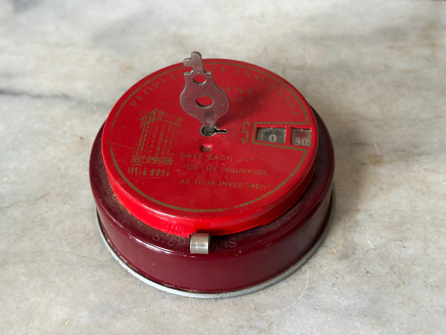 Vtg The First National Bank Lebanon Pa Red Add O Bank Stainless Steel 1942