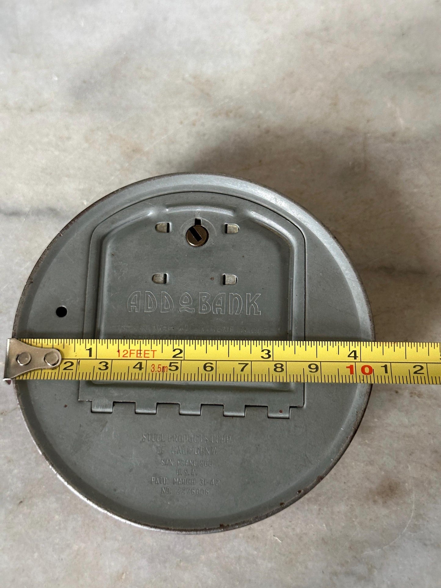 Vtg The First National Bank Lebanon Pa Red Add O Bank Stainless Steel 1942