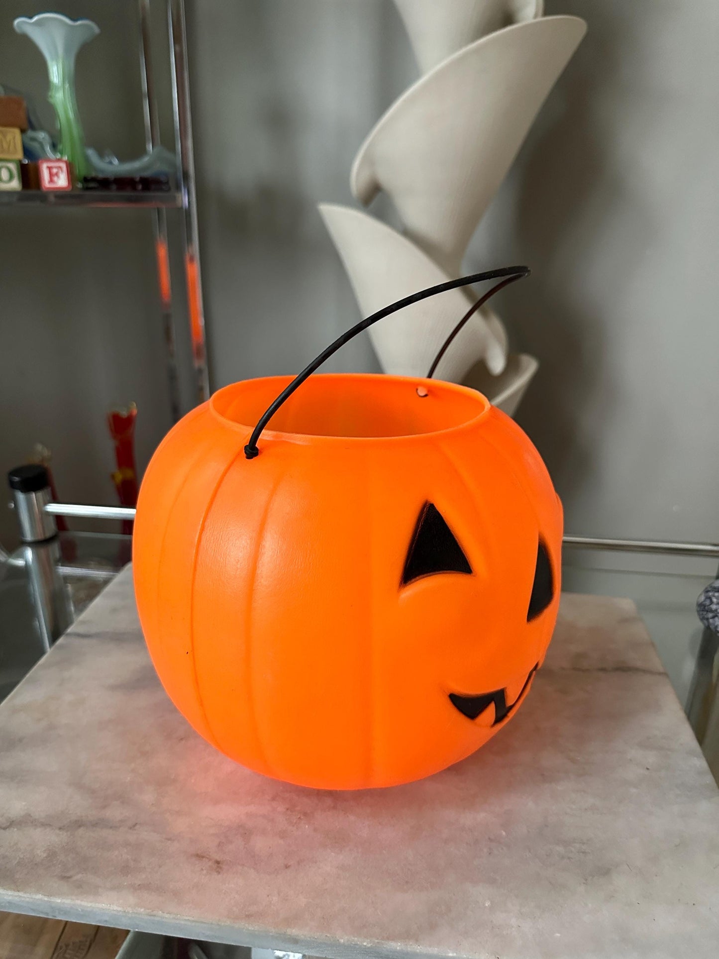 Vintage JOL Pumpkin Bucket – General Foam Plastics Halloween Pail