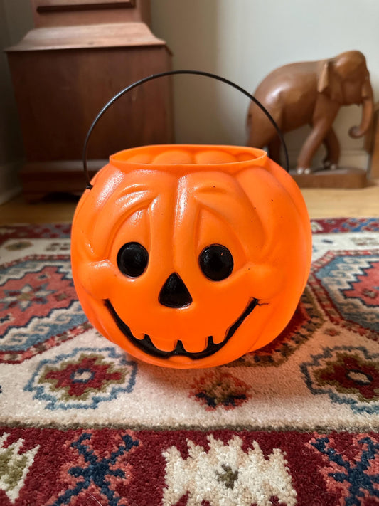 Vintage JOL Pumpkin Bucket – General Foam Plastics Halloween Pail
