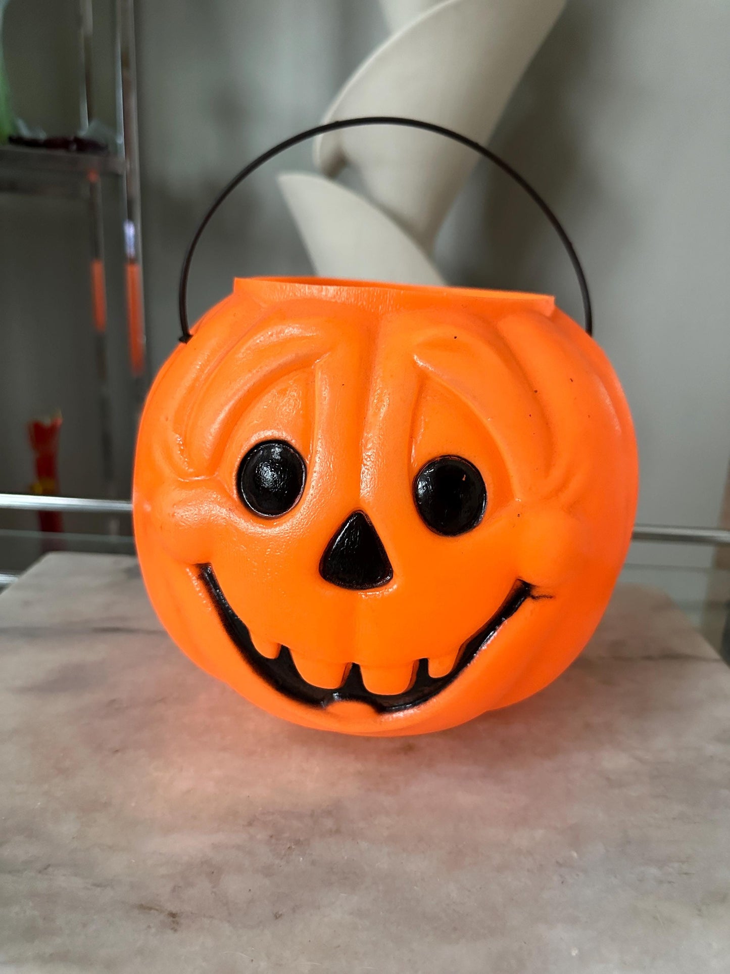 Vintage JOL Pumpkin Bucket – General Foam Plastics Halloween Pail