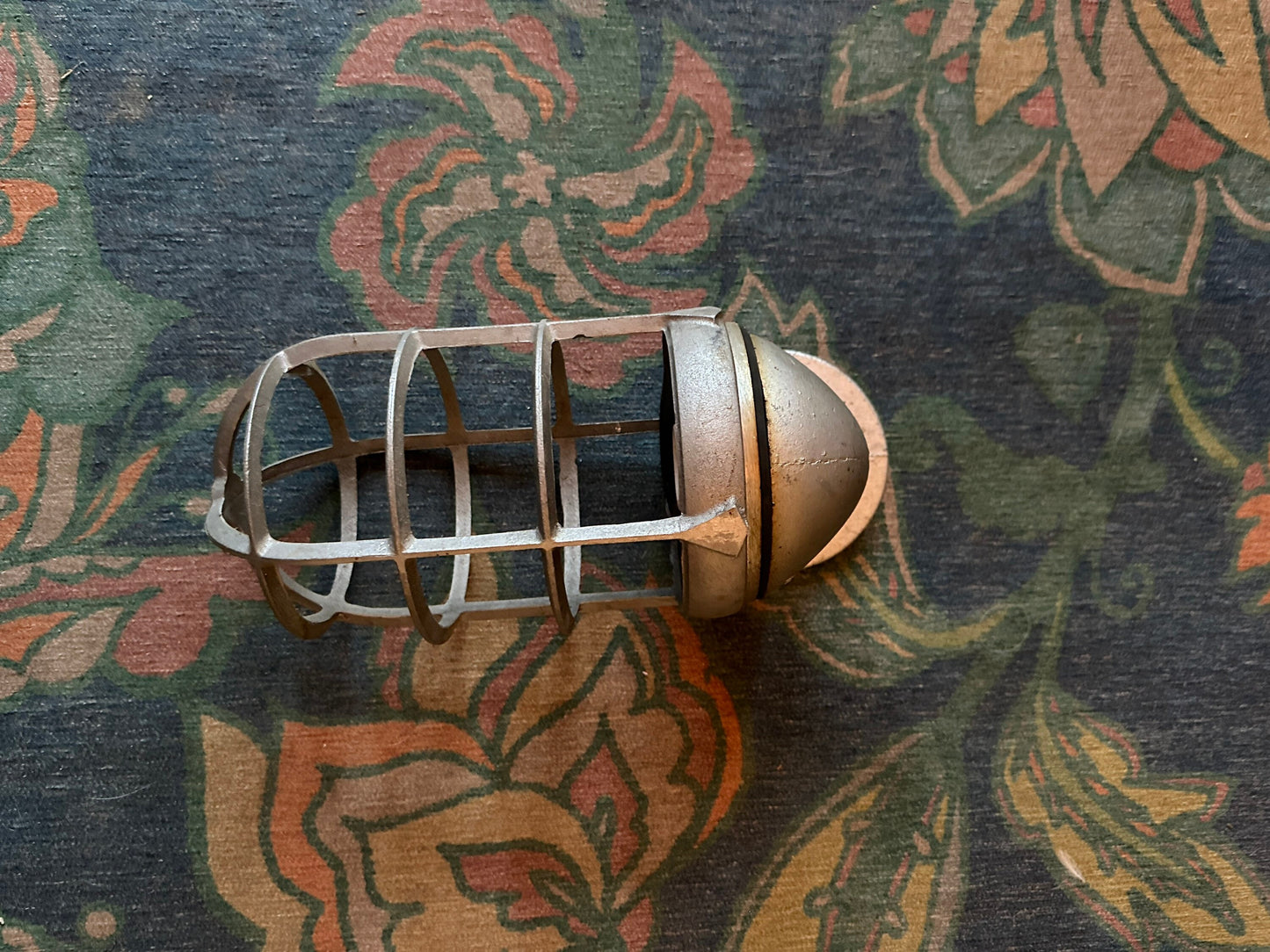 1950s PERFECLITE Aluminum Cage Light - MCM Industrial Vapor Proof Wall Mount