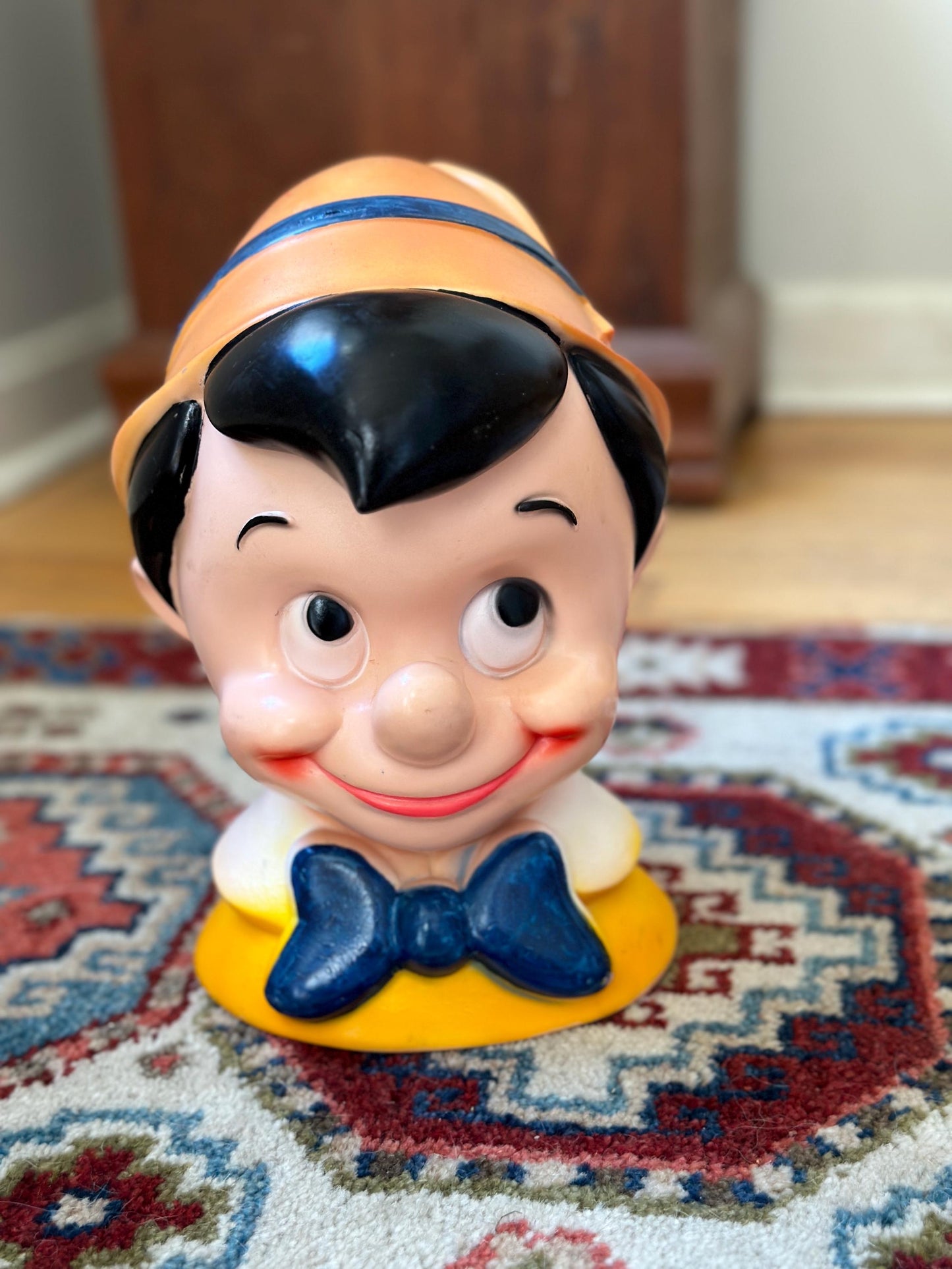 Vintage 1971 Pinocchio Piggy Bank – Large Disney Collectible