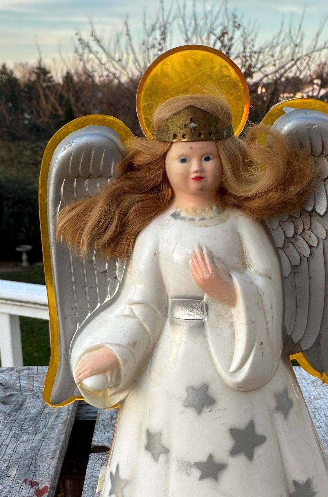 1950s Electric Light Up Christmas Angel