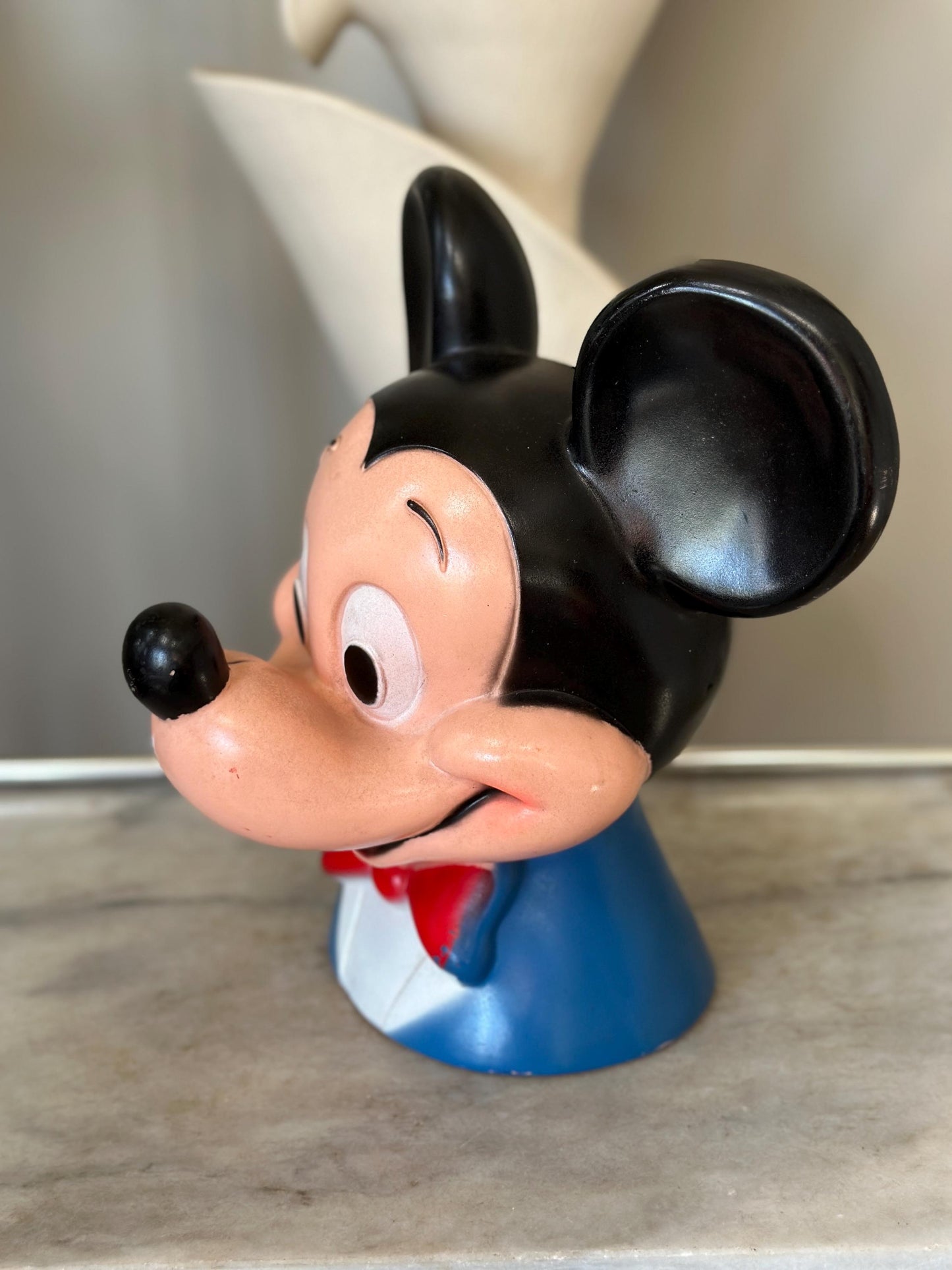 Vintage 1971 Mickey Mouse Piggy Bank – Play Pal Plastics Disneyana