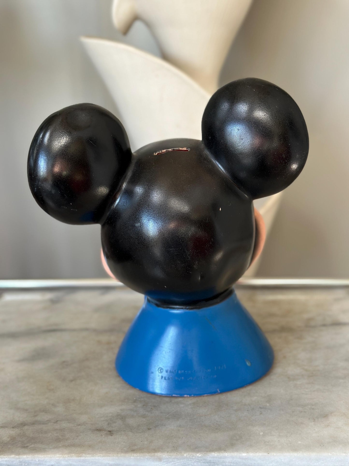 Vintage 1971 Mickey Mouse Piggy Bank – Play Pal Plastics Disneyana