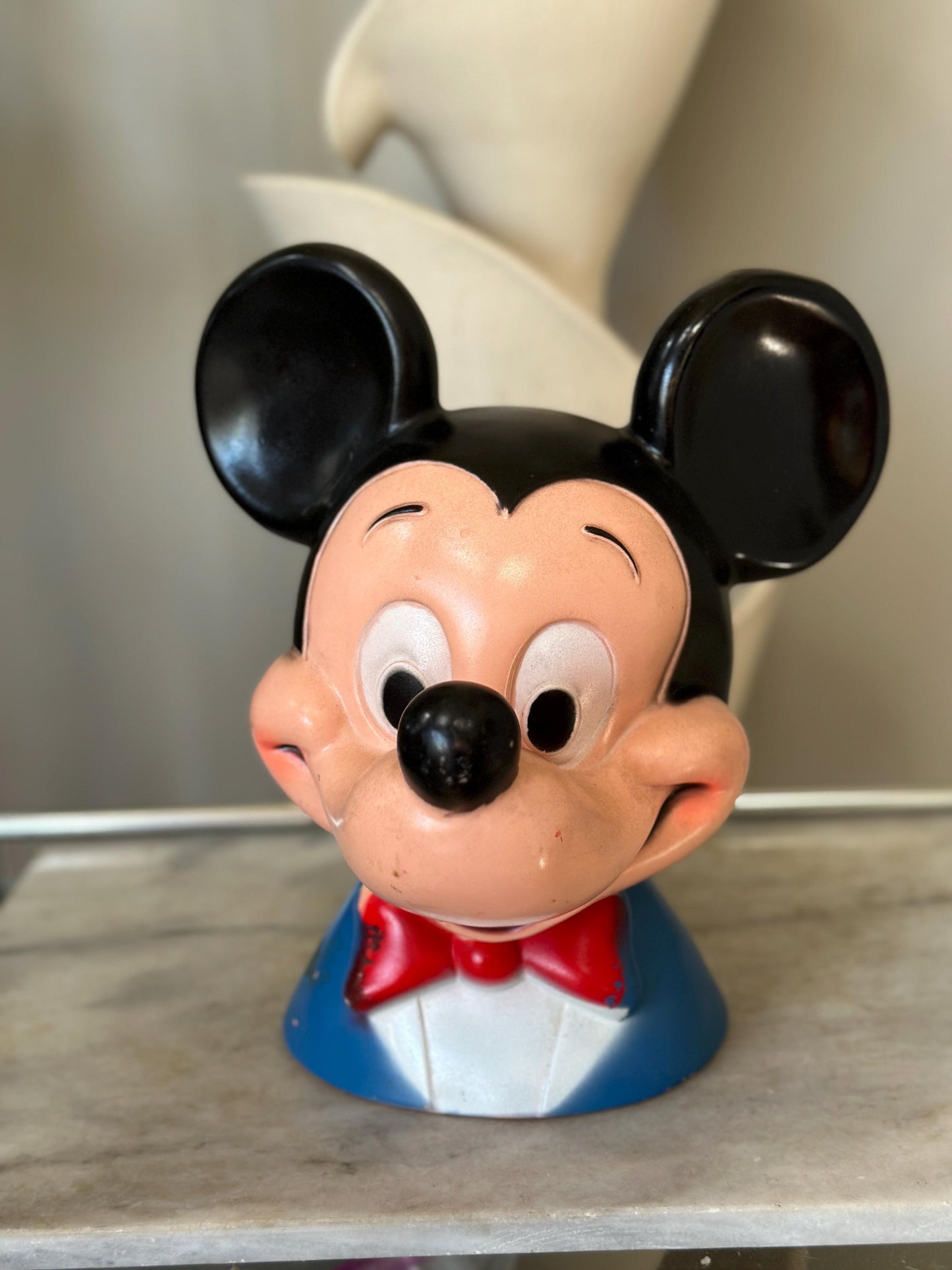 Vintage 1971 Mickey Mouse Piggy Bank – Play Pal Plastics Disneyana