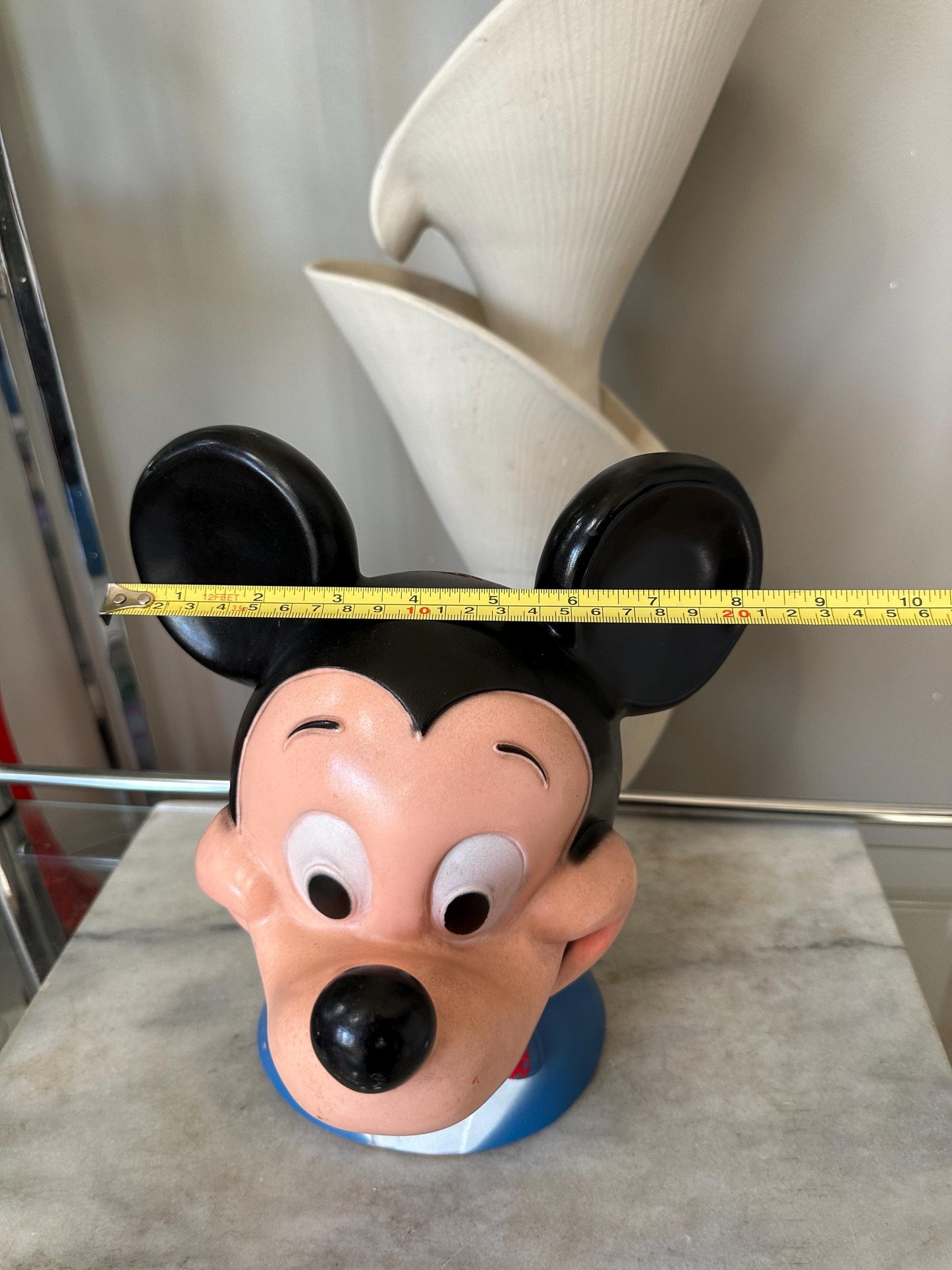 Vintage 1971 Mickey Mouse Piggy Bank – Play Pal Plastics Disneyana