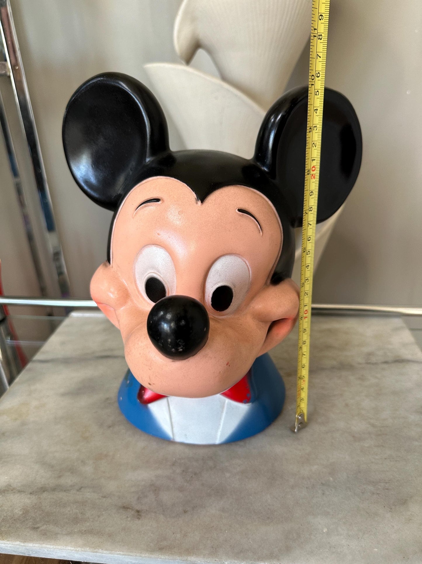 Vintage 1971 Mickey Mouse Piggy Bank – Play Pal Plastics Disneyana