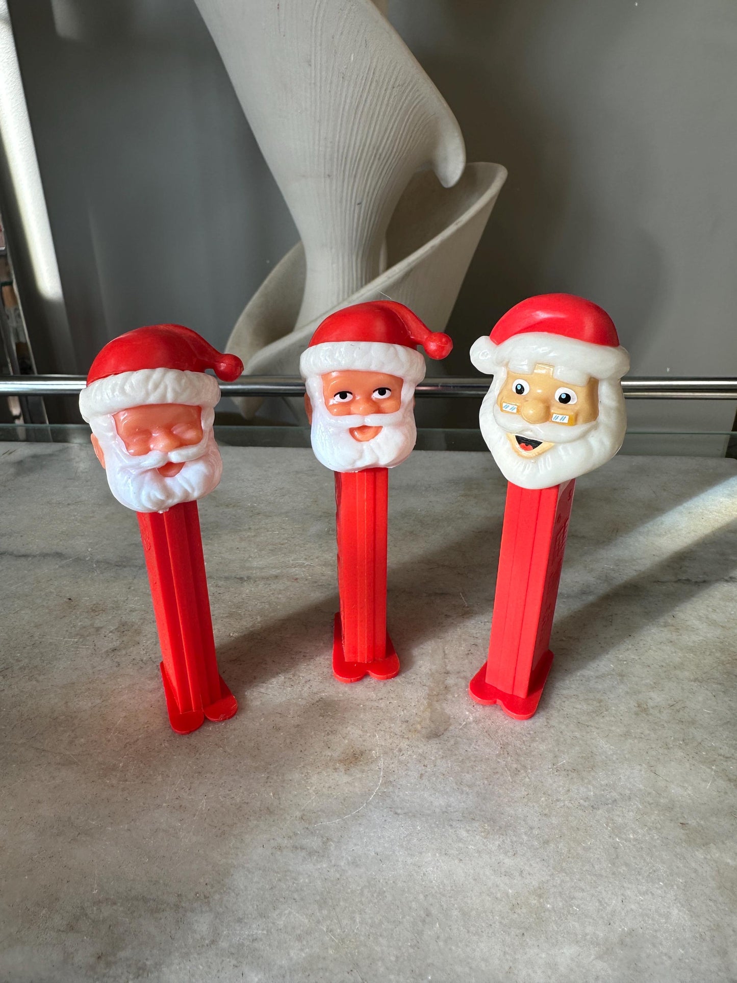 Vintage Santa PEZ Dispensers Set – 1980s-2000s Christmas Collectibles