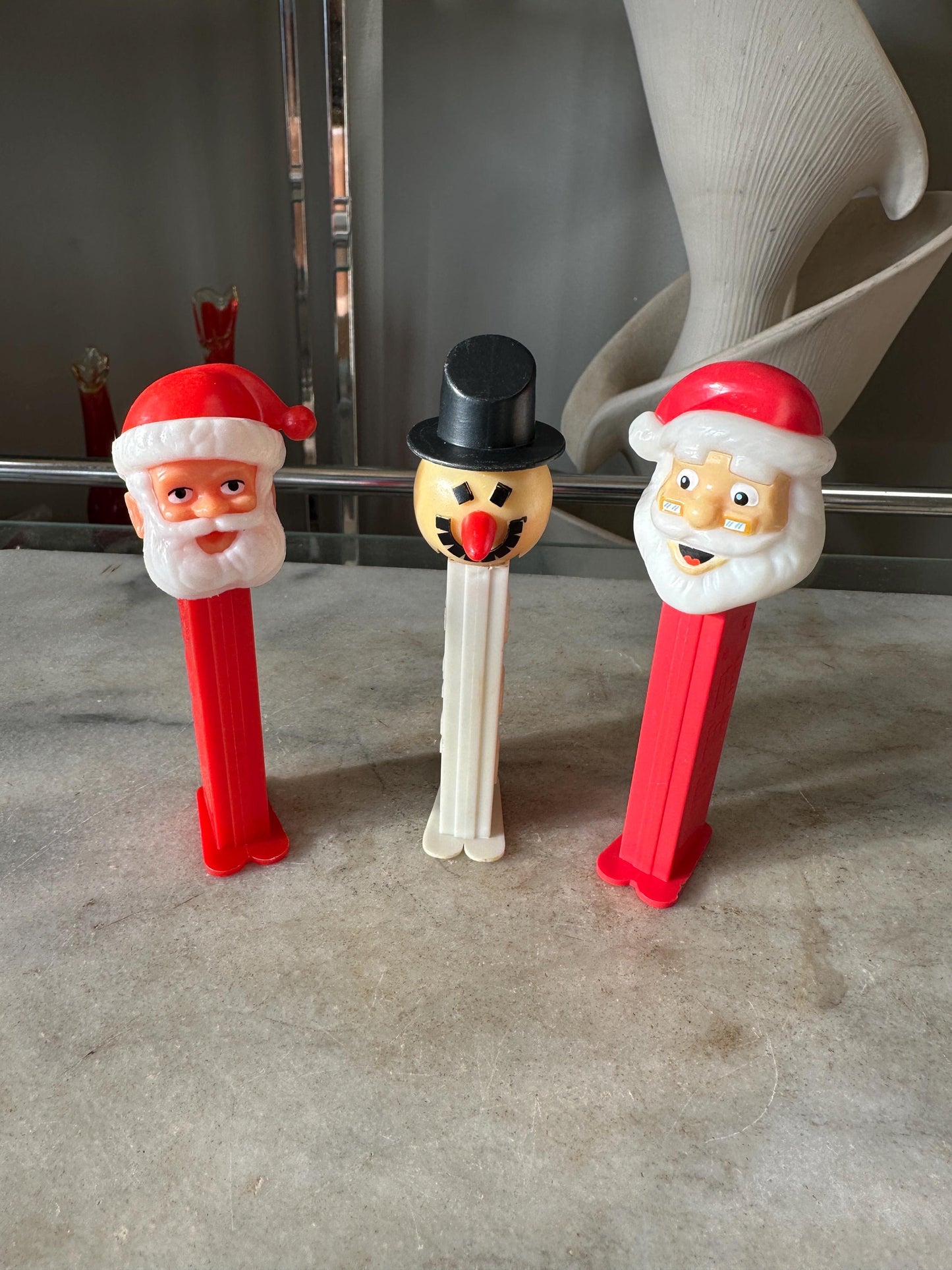 Vintage Santa & Snowman PEZ Dispensers – 1980s-2000s Christmas Collectibles