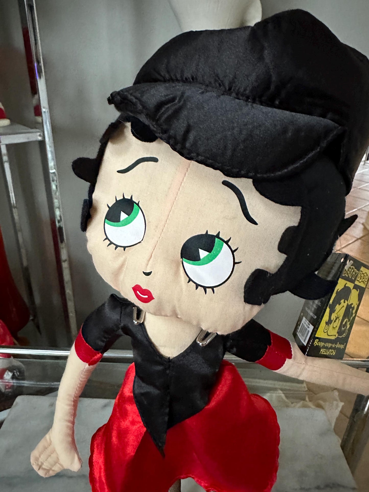 2009 Kellytoy "Biker Betty" Betty Boop 16" Stuffed Cotton Doll
