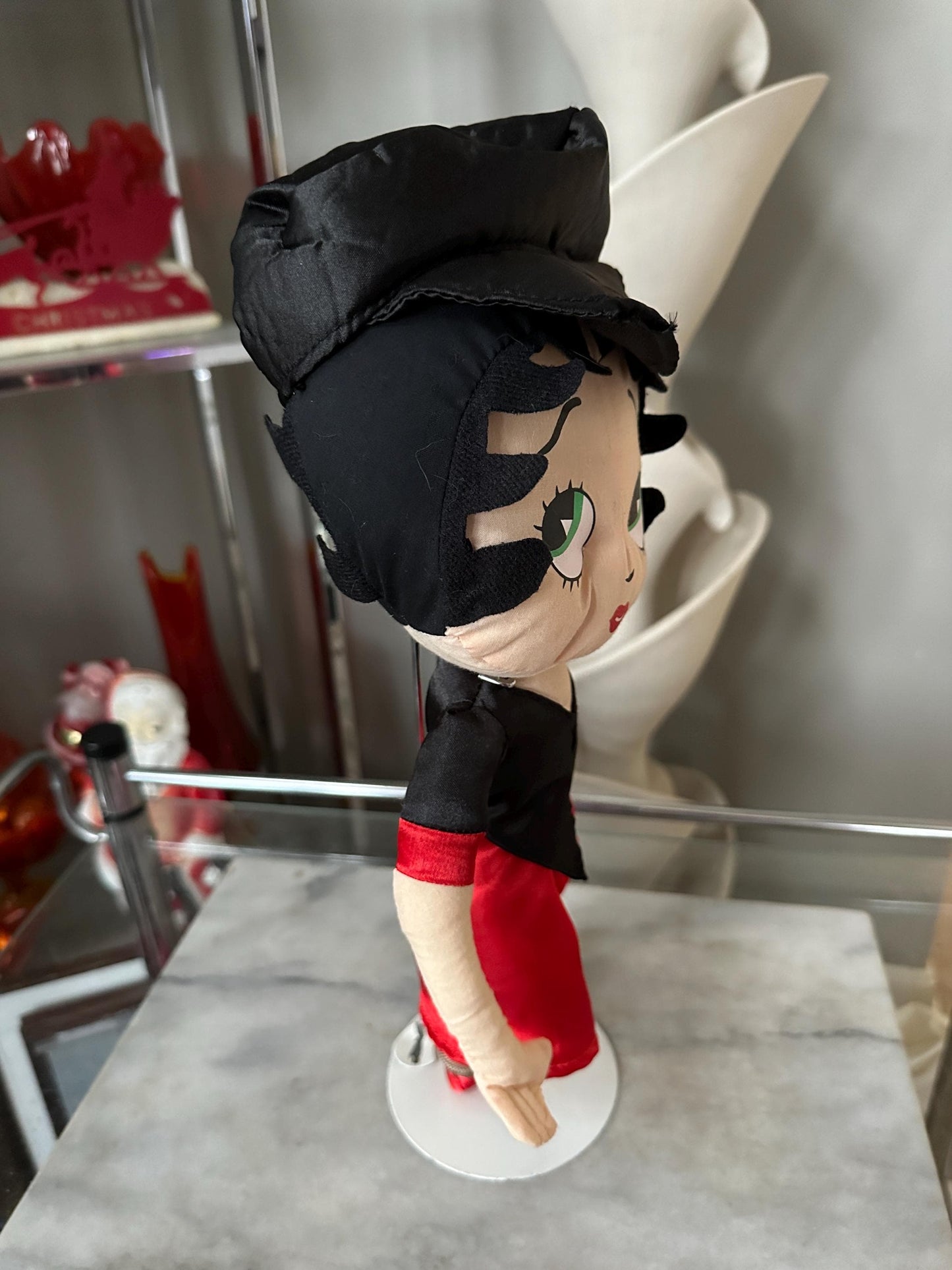 2009 Kellytoy "Biker Betty" Betty Boop 16" Stuffed Cotton Doll