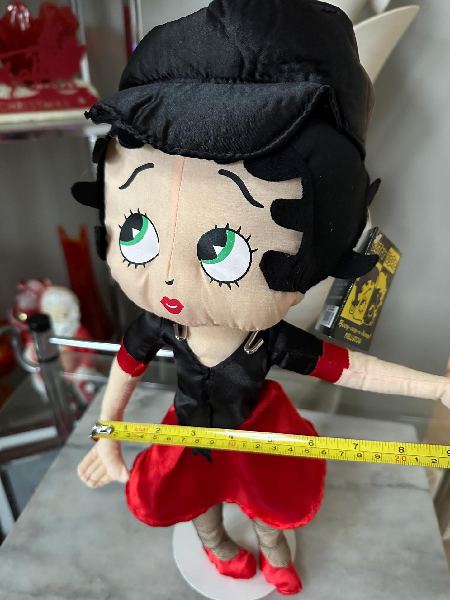 2009 Kellytoy "Biker Betty" Betty Boop 16" Stuffed Cotton Doll