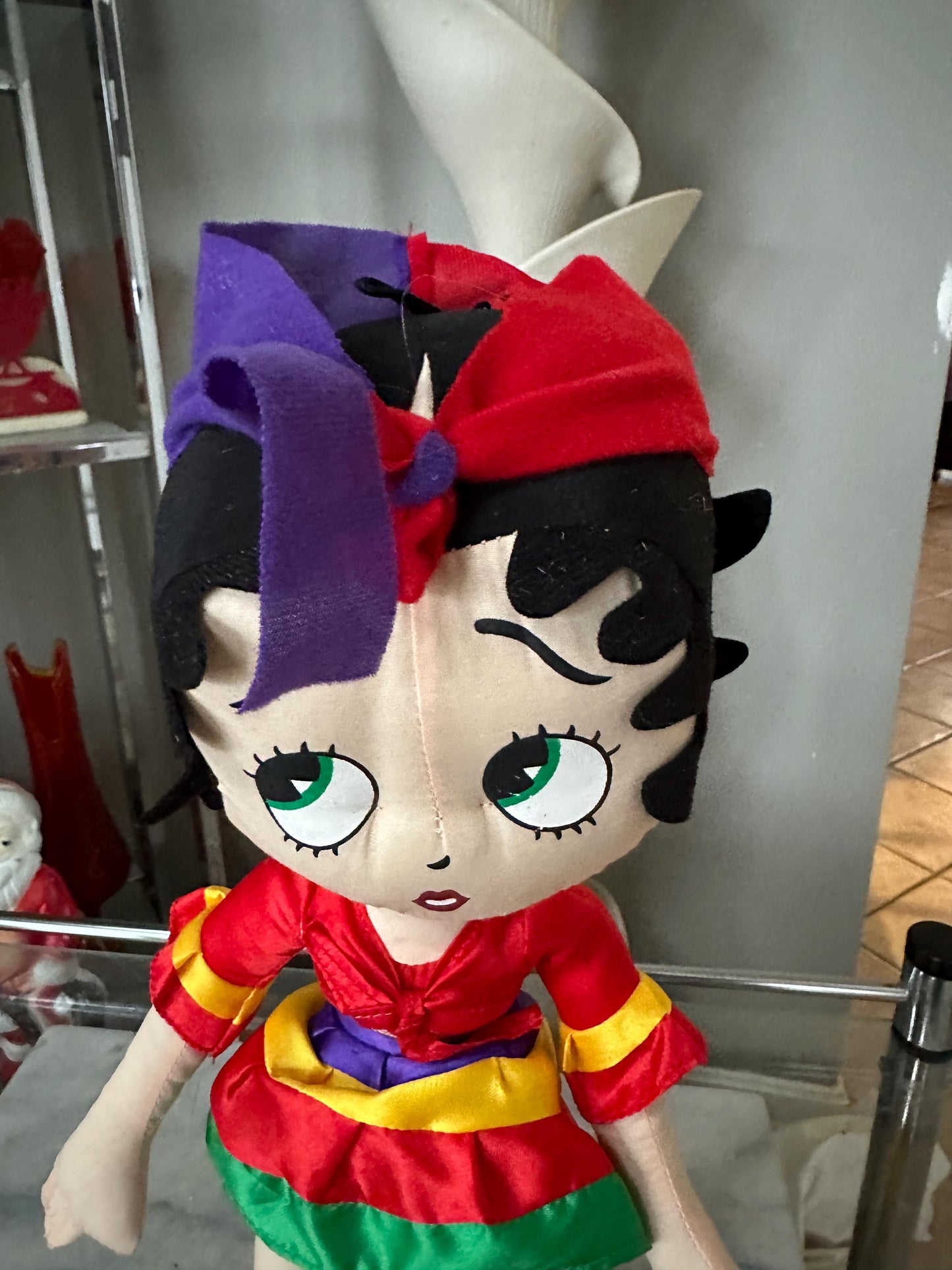 2006  Kellytoy "Flamenco Dancer  Betty" Betty Boop 16" Stuffed Cotton Doll