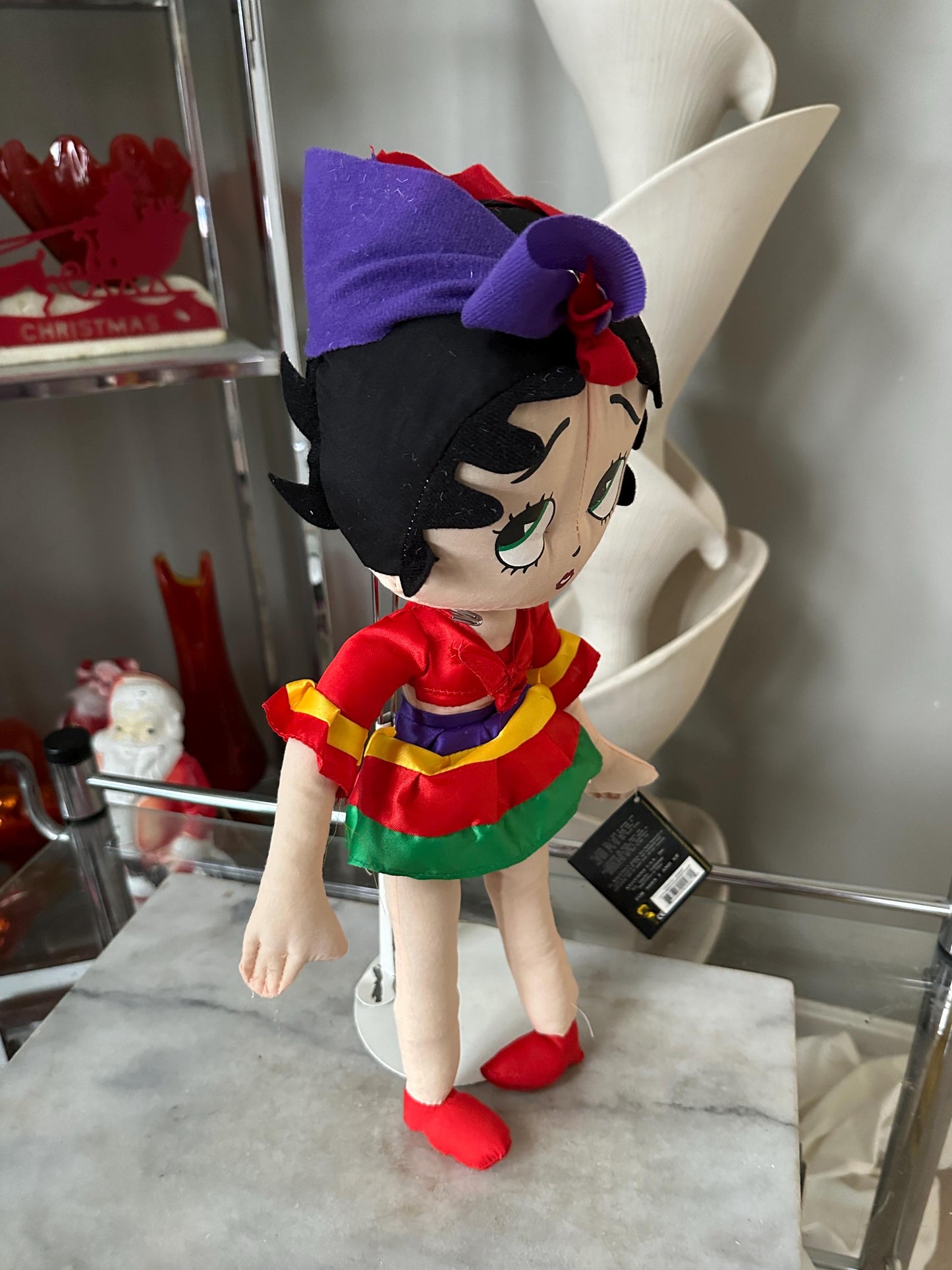 2006  Kellytoy "Flamenco Dancer  Betty" Betty Boop 16" Stuffed Cotton Doll