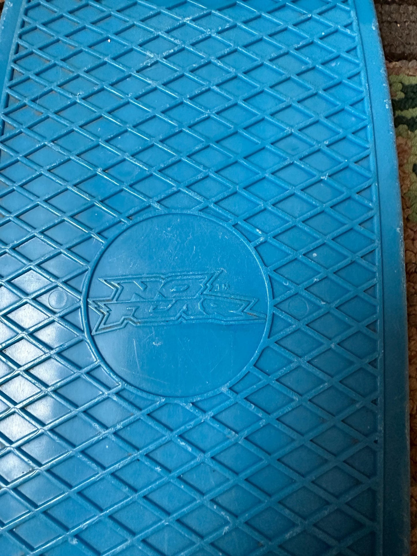 22” No Fear Penny Style Cruiser Skateboard Blue Deck Orange Wheels Orange Trucks