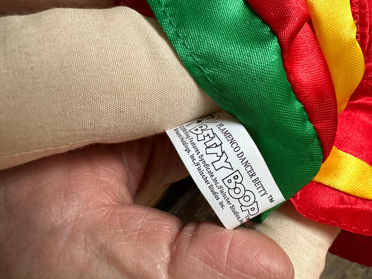 2006  Kellytoy "Flamenco Dancer  Betty" Betty Boop 16" Stuffed Cotton Doll