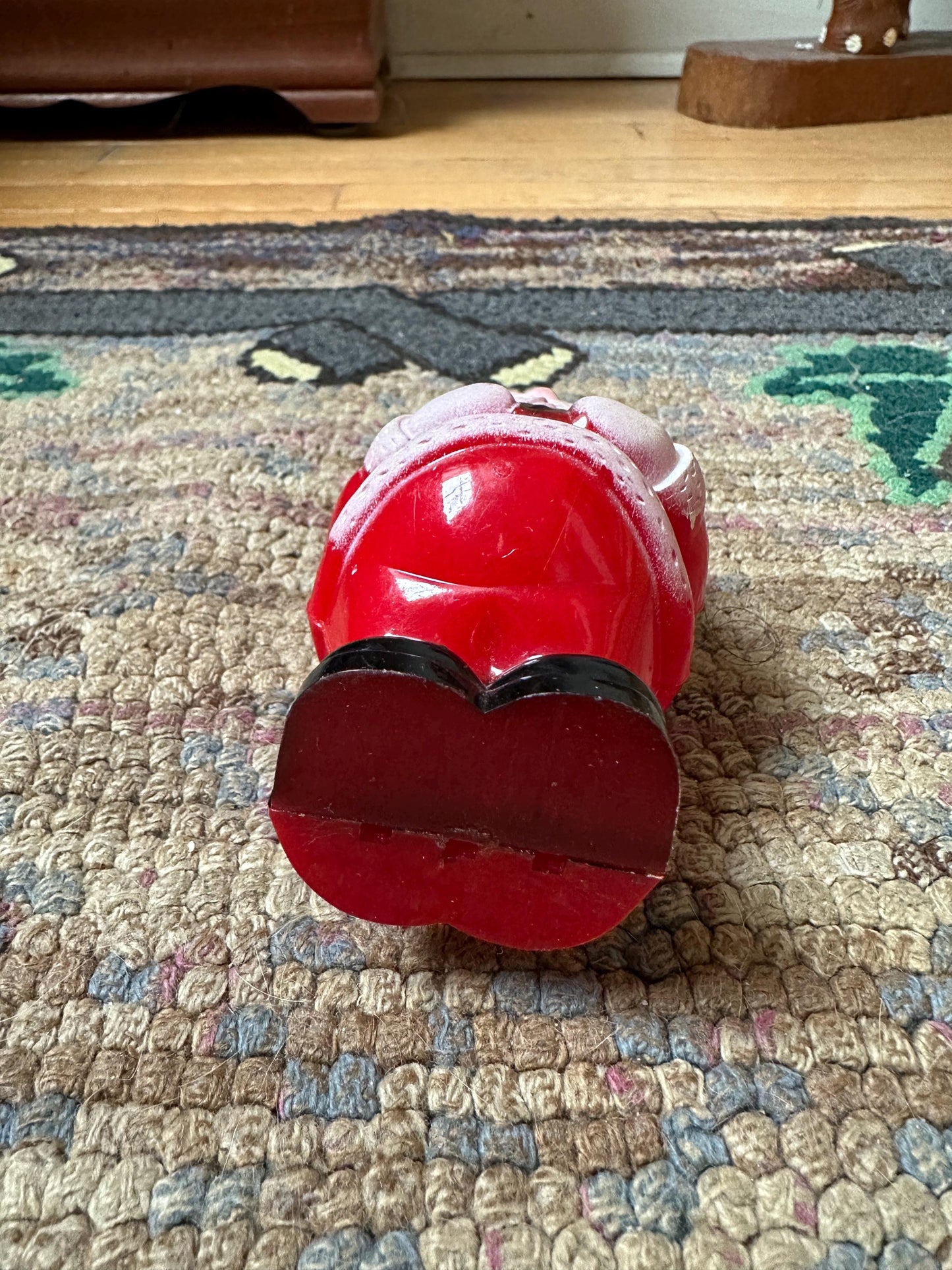 Vintage 1950s Celluloid Santa Claus Christmas Ornament Bulb Cover