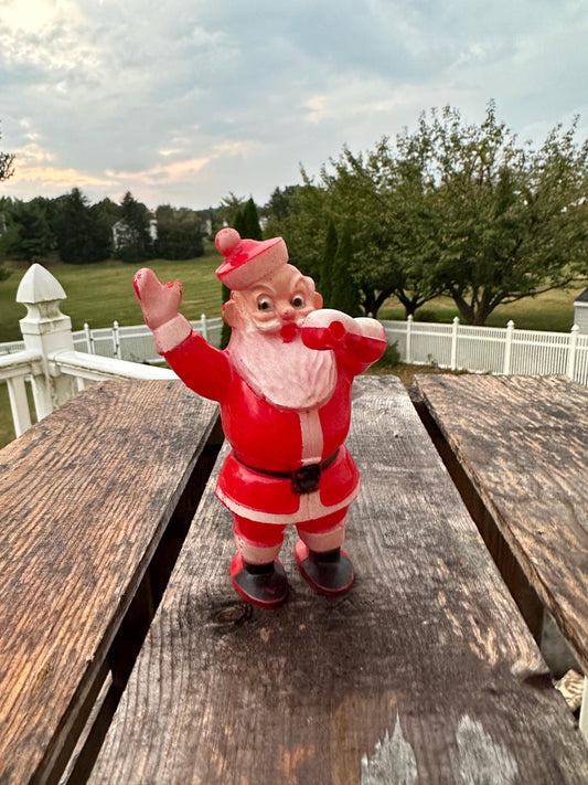 Miller Electric Hard Plastic Santa Claus Candy Holder 1940's Vintage