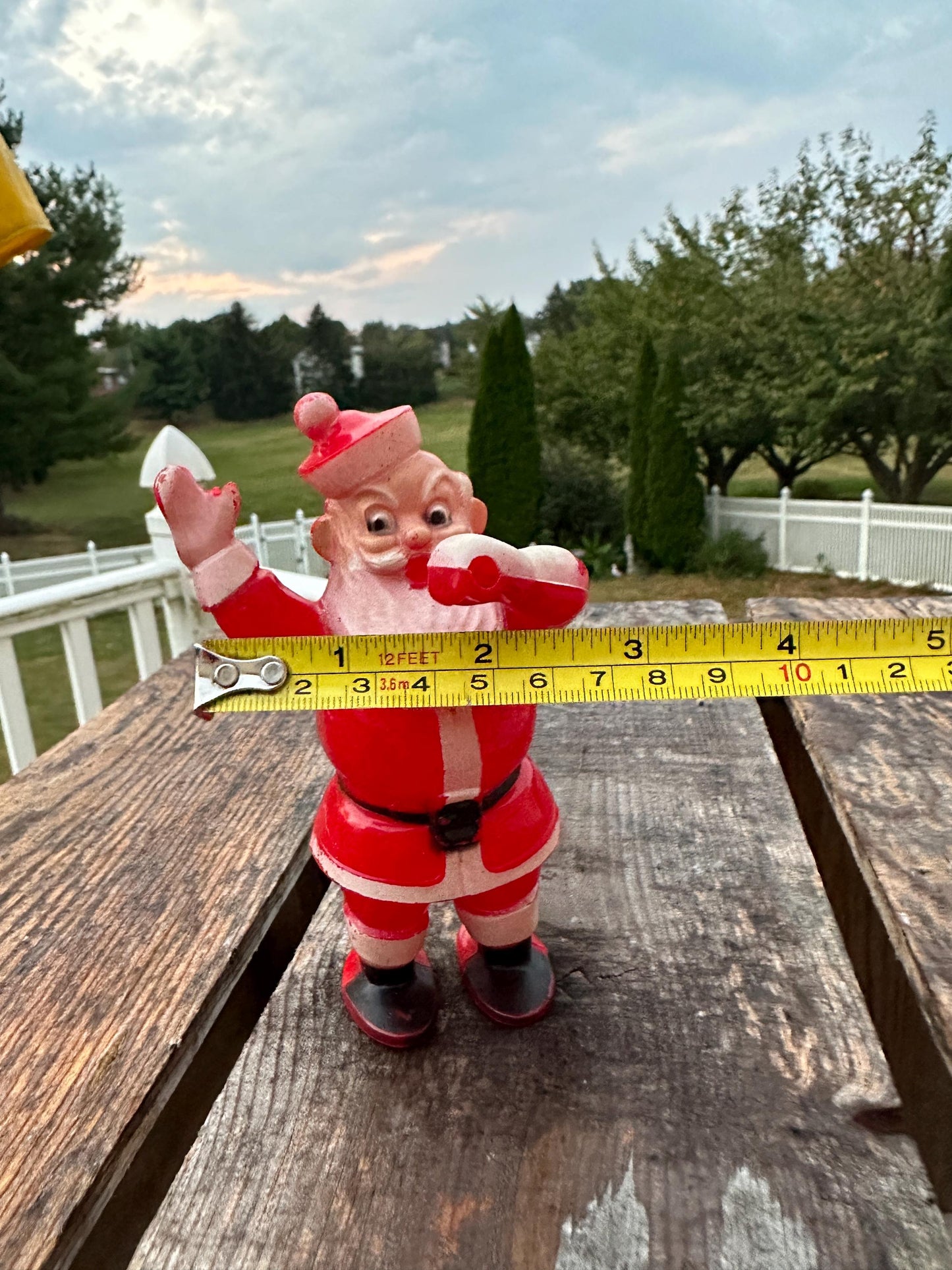 Miller Electric Hard Plastic Santa Claus Candy Holder 1940's Vintage
