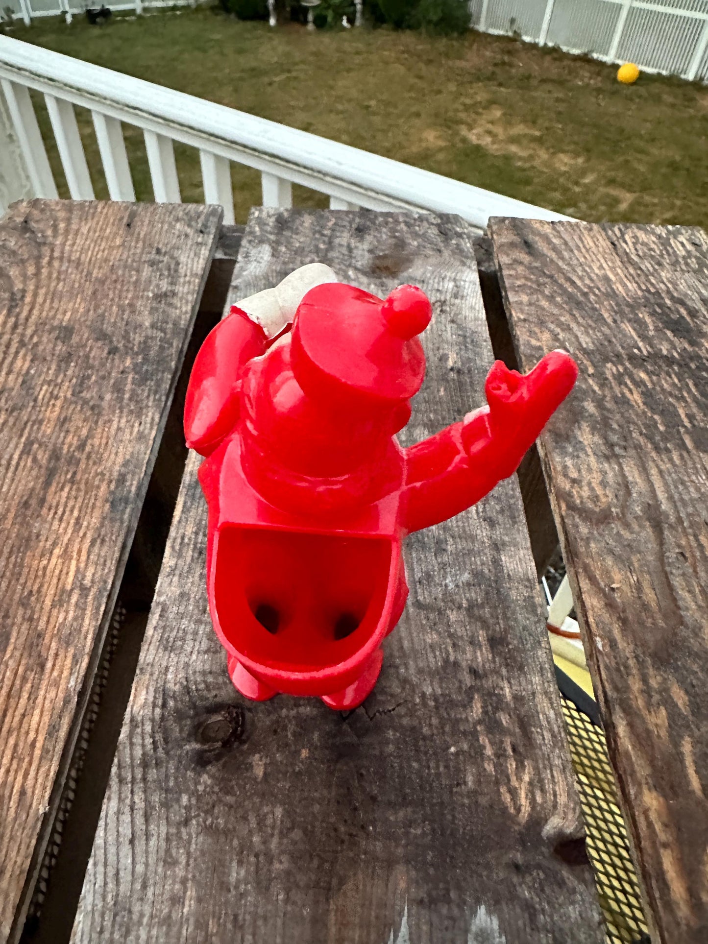 Miller Electric Hard Plastic Santa Claus Candy Holder 1940's Vintage