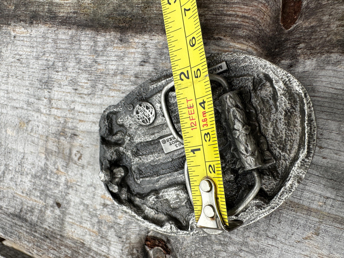 1983 VTG Proud To Be A Veteran Bergamot Brass Works Belt Buckle