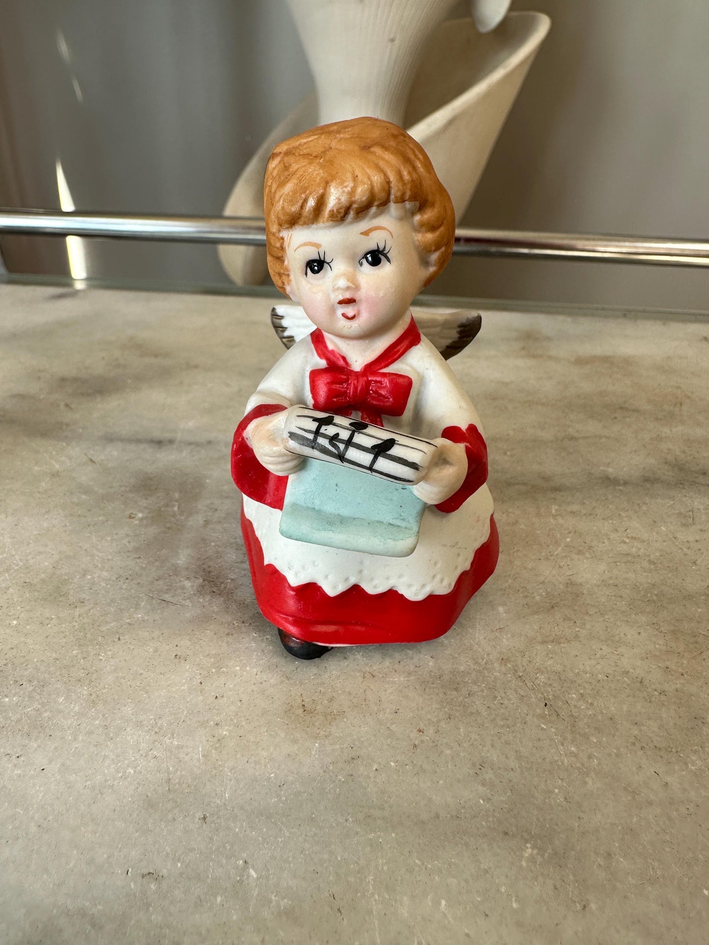 Vintage Caroling Angel - Set of Two - Made in Korea