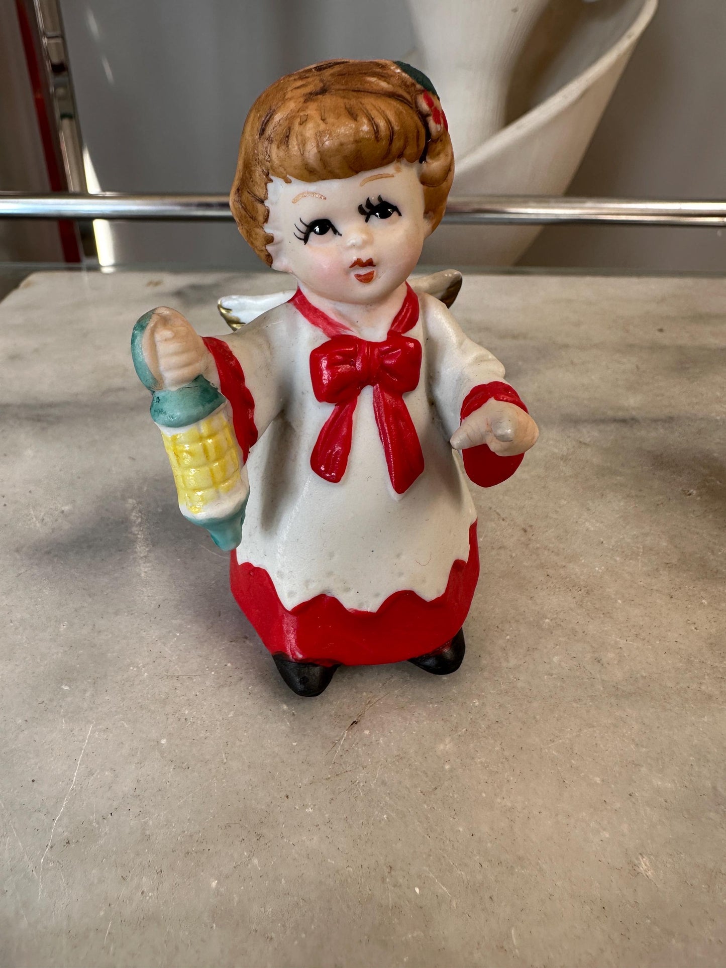 Vintage Caroling Angel - Set of Two - Made in Korea