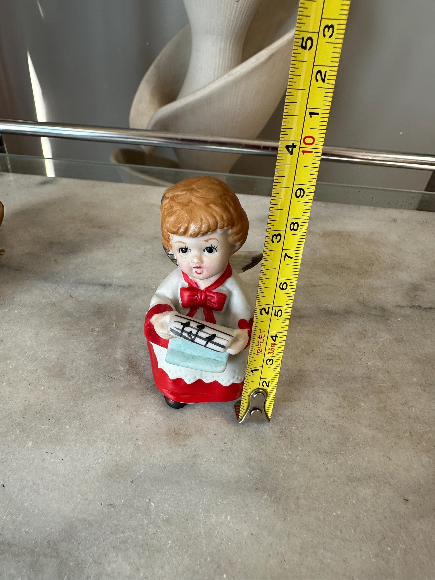 Vintage Caroling Angel - Set of Two - Made in Korea