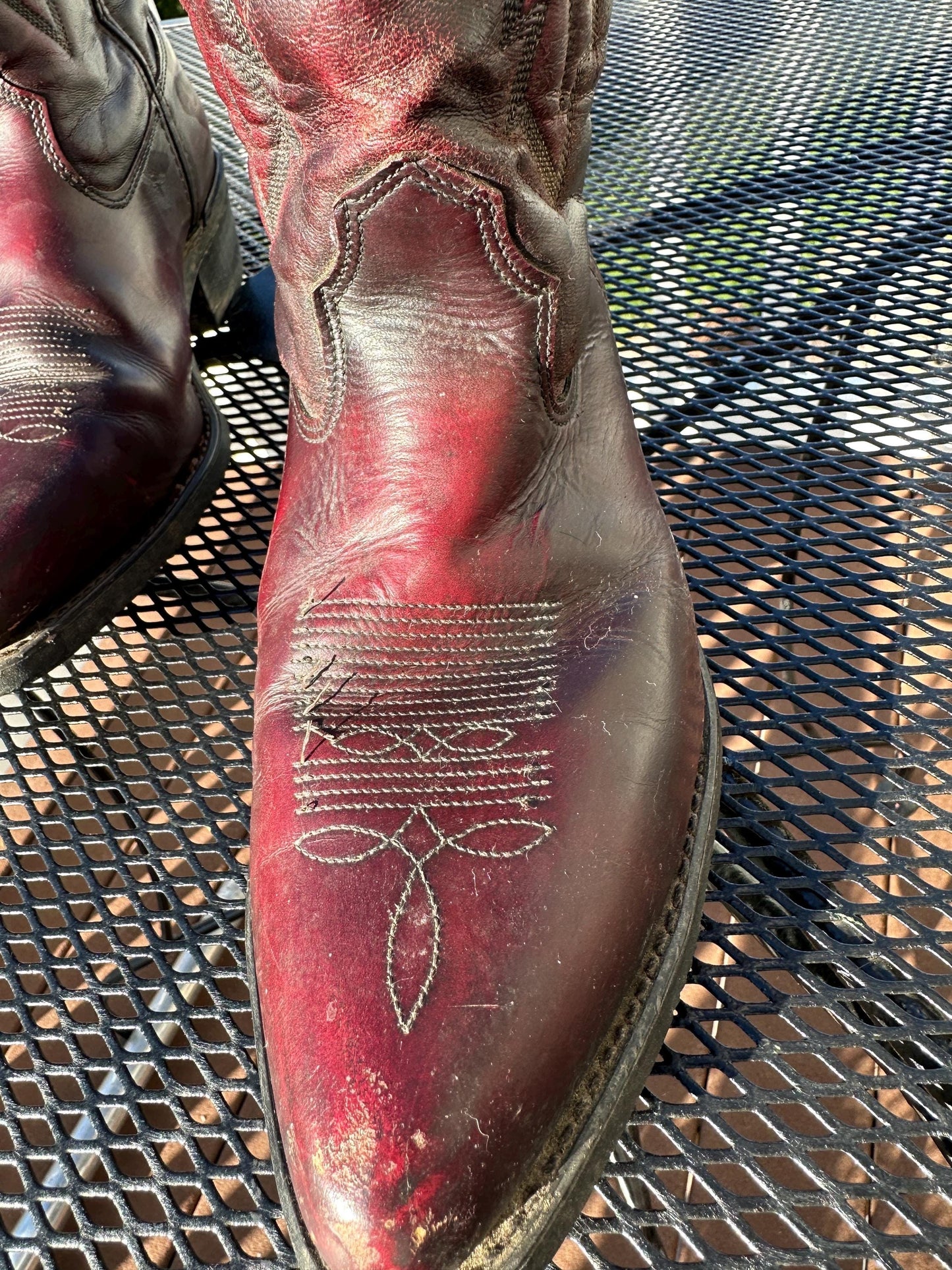 Vintage Sierra Men’s Brown Stitched Leather Cowboy Western Boots Size 10.5 EE| Made in USA | P7474126