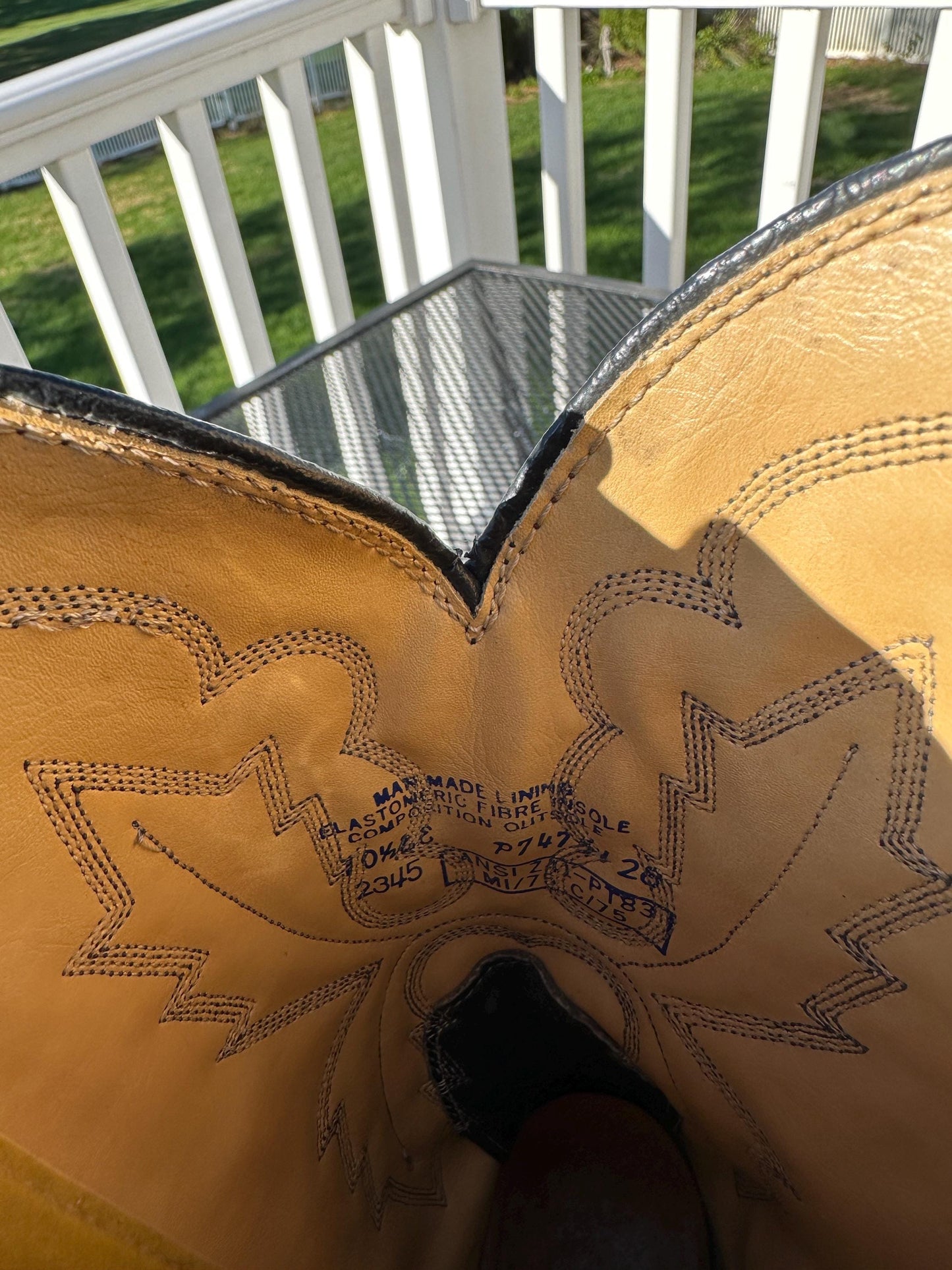 Vintage Sierra Men’s Brown Stitched Leather Cowboy Western Boots Size 10.5 EE| Made in USA | P7474126