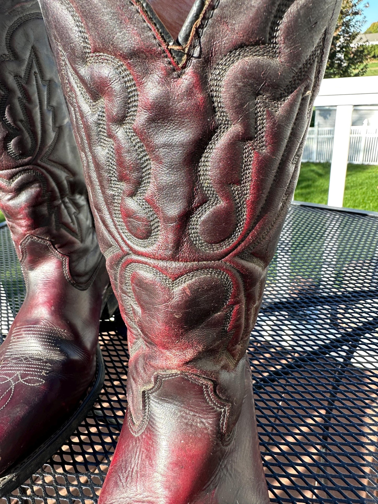 Vintage Sierra Men’s Brown Stitched Leather Cowboy Western Boots Size 10.5 EE| Made in USA | P7474126